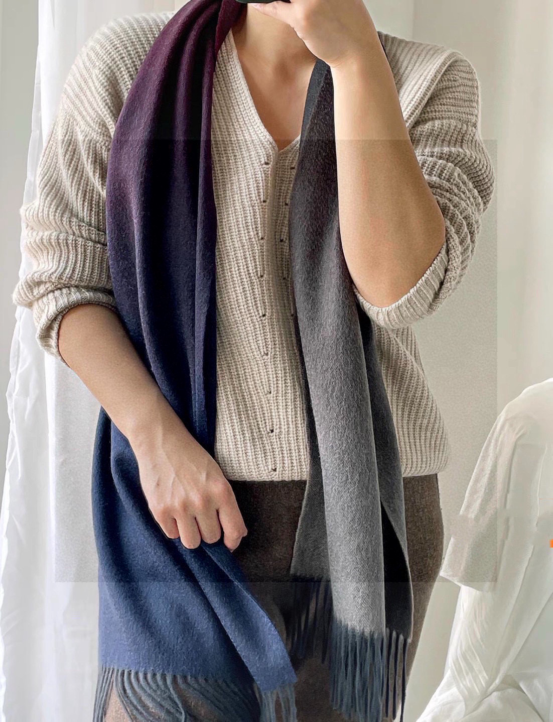 ✨✨太美了😍 爱马仕 情侣款 美到要尖叫😱专柜最新款🎊英伦欧美范儿「多色渐变」又是一款即时尚又实用的大围