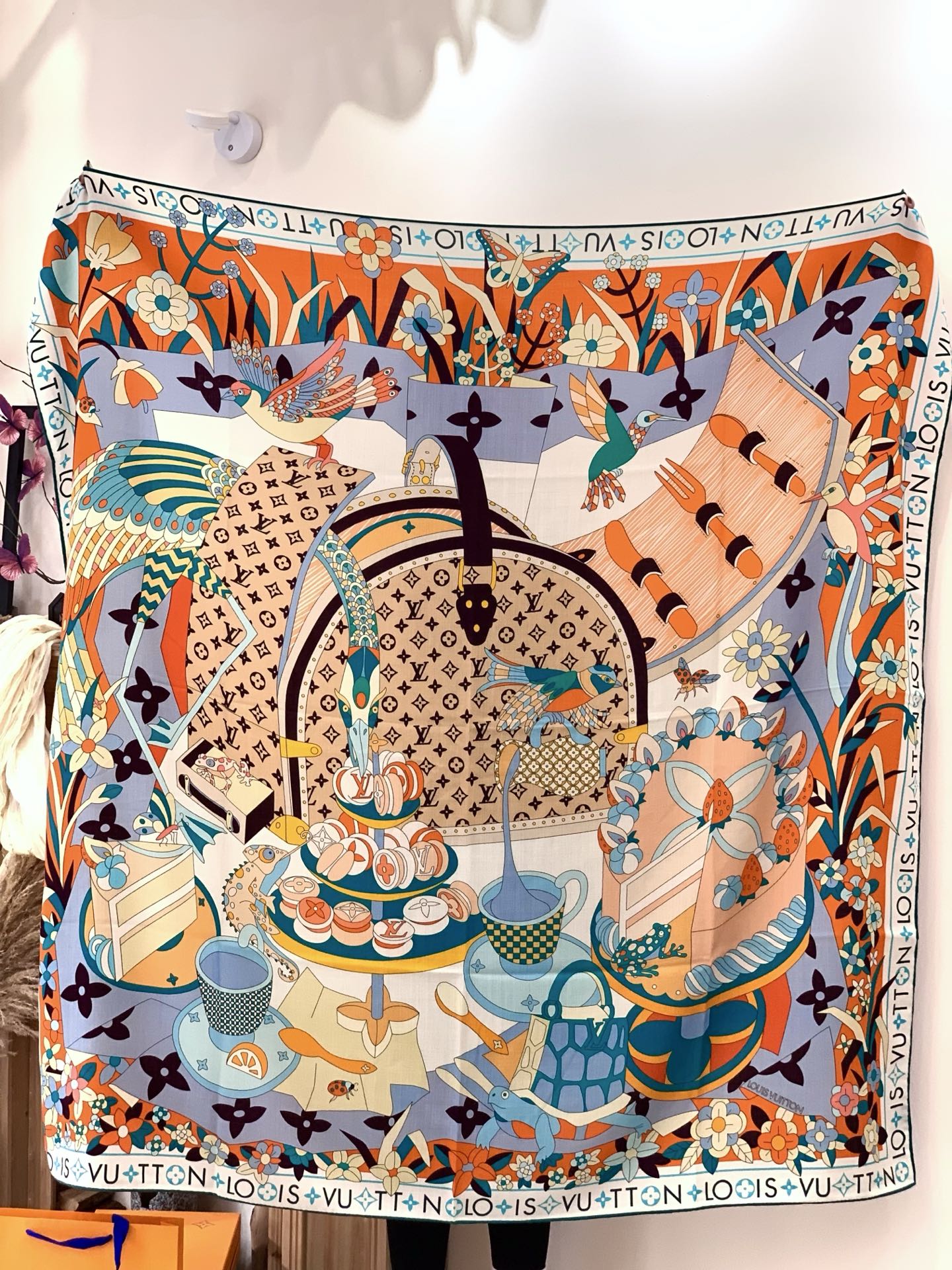 JARDIN DES PLANTES 140双面丝绒～【LV秋冬新品】Jardin Des Plante