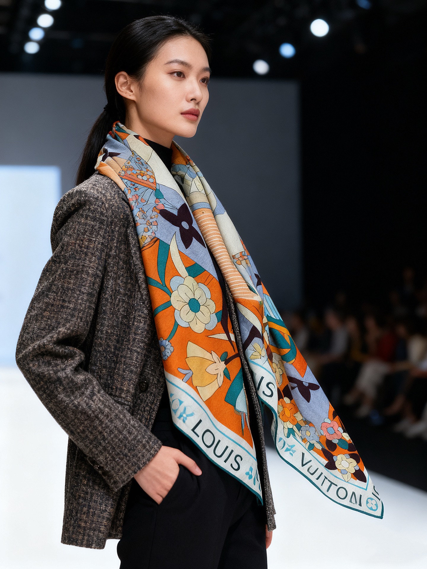 JARDIN DES PLANTES 140双面丝绒～【LV秋冬新品】Jardin Des Plante