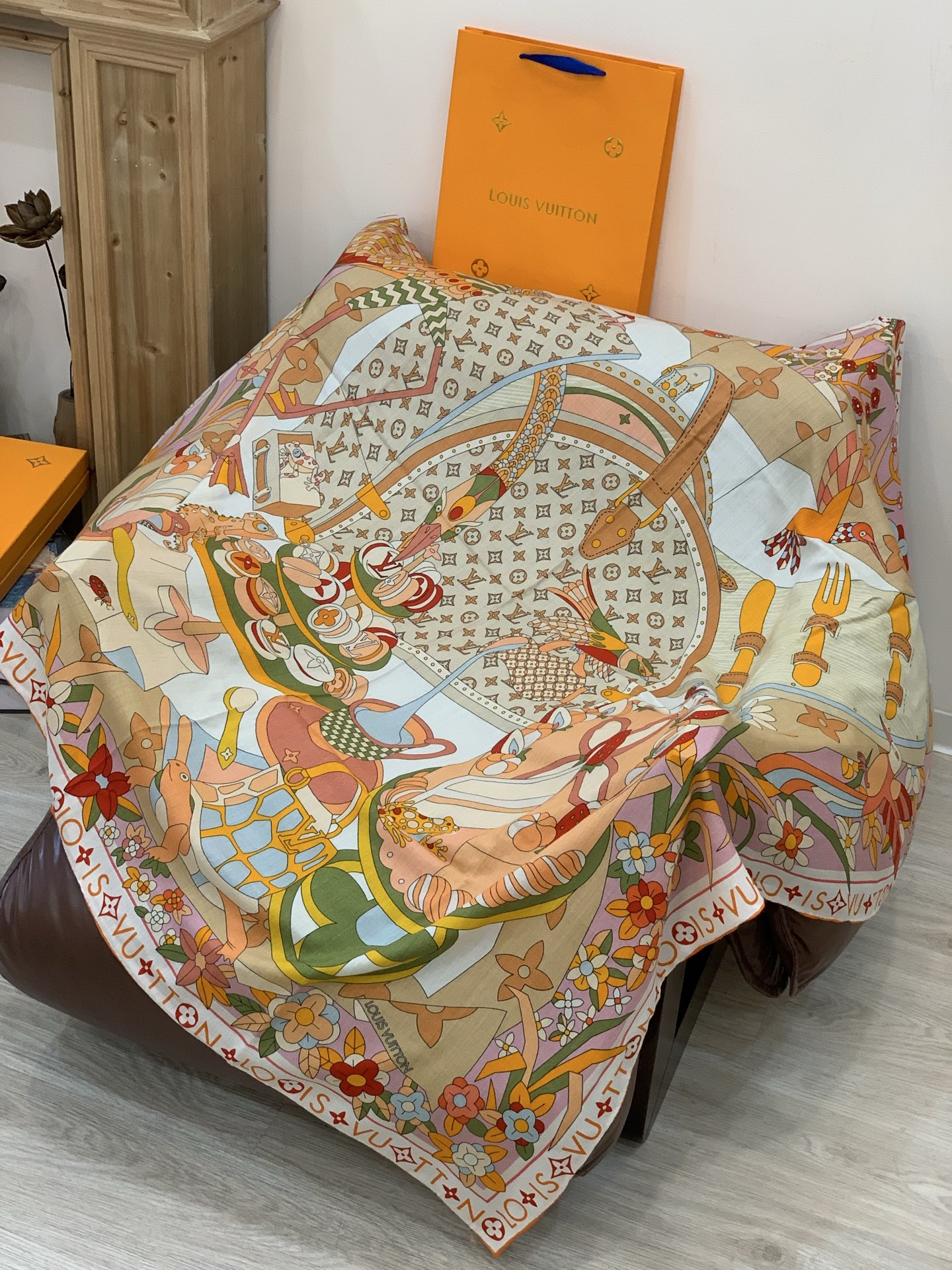 JARDIN DES PLANTES 140双面丝绒～【LV秋冬新品】Jardin Des Plante