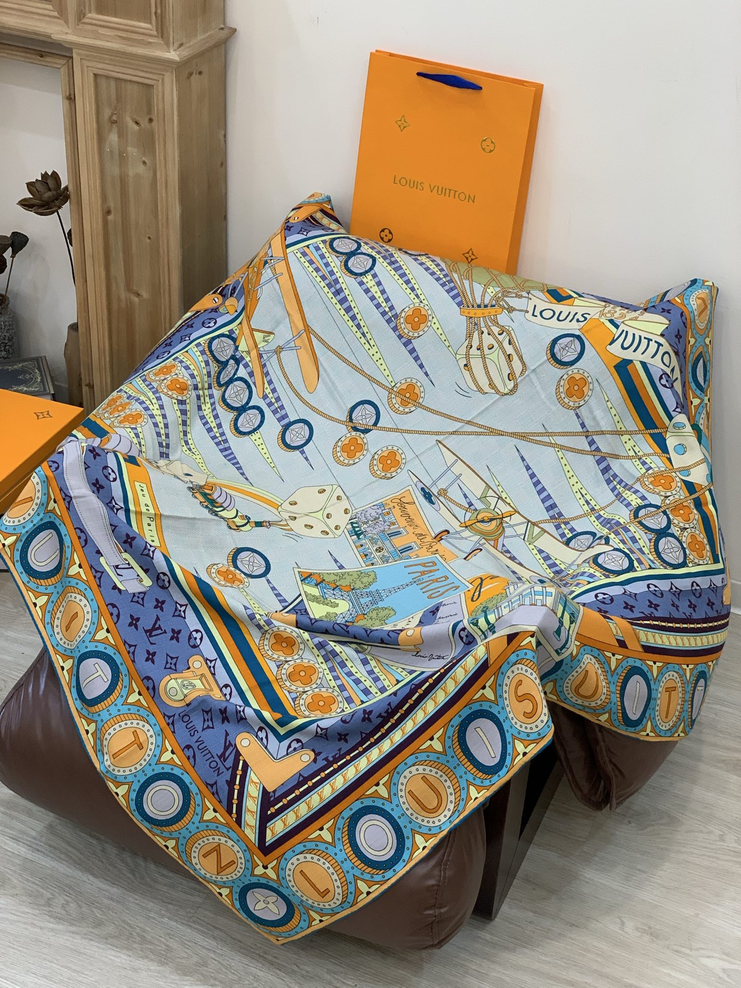 JARDIN DES PLANTES 140双面丝绒～【LV秋冬新品】Jardin Des Plante