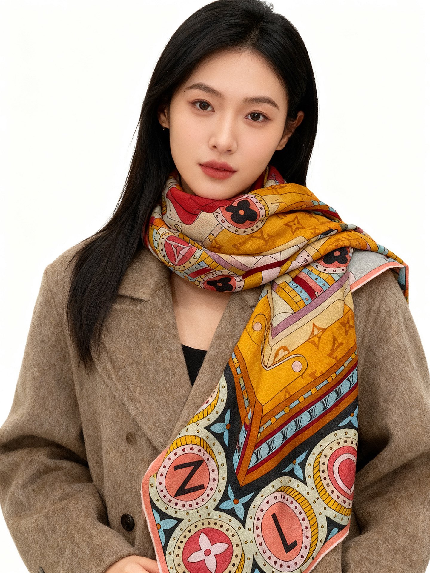 JARDIN DES PLANTES 140双面丝绒～【LV秋冬新品】Jardin Des Plante