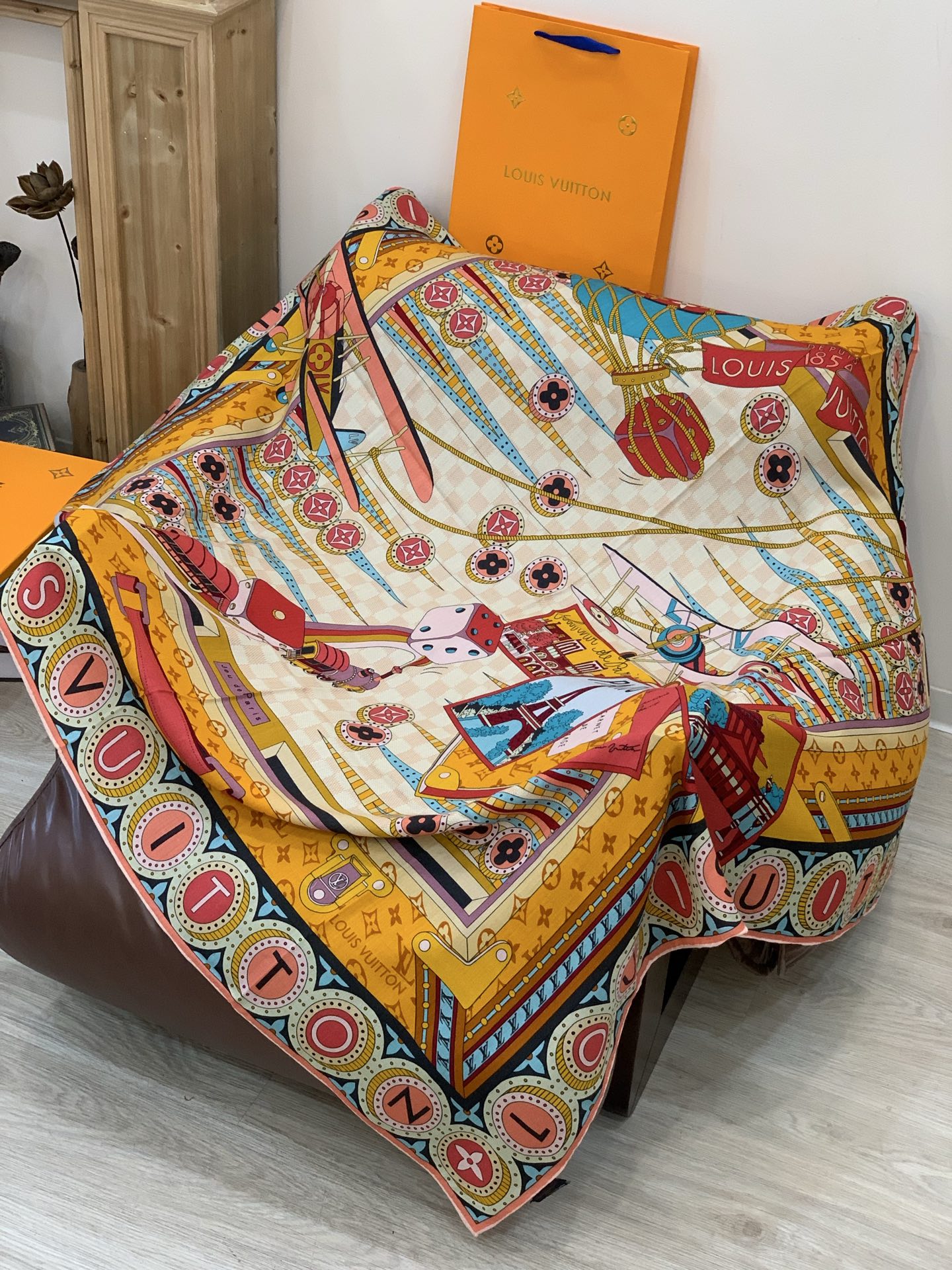 JARDIN DES PLANTES 140双面丝绒～【LV秋冬新品】Jardin Des Plante