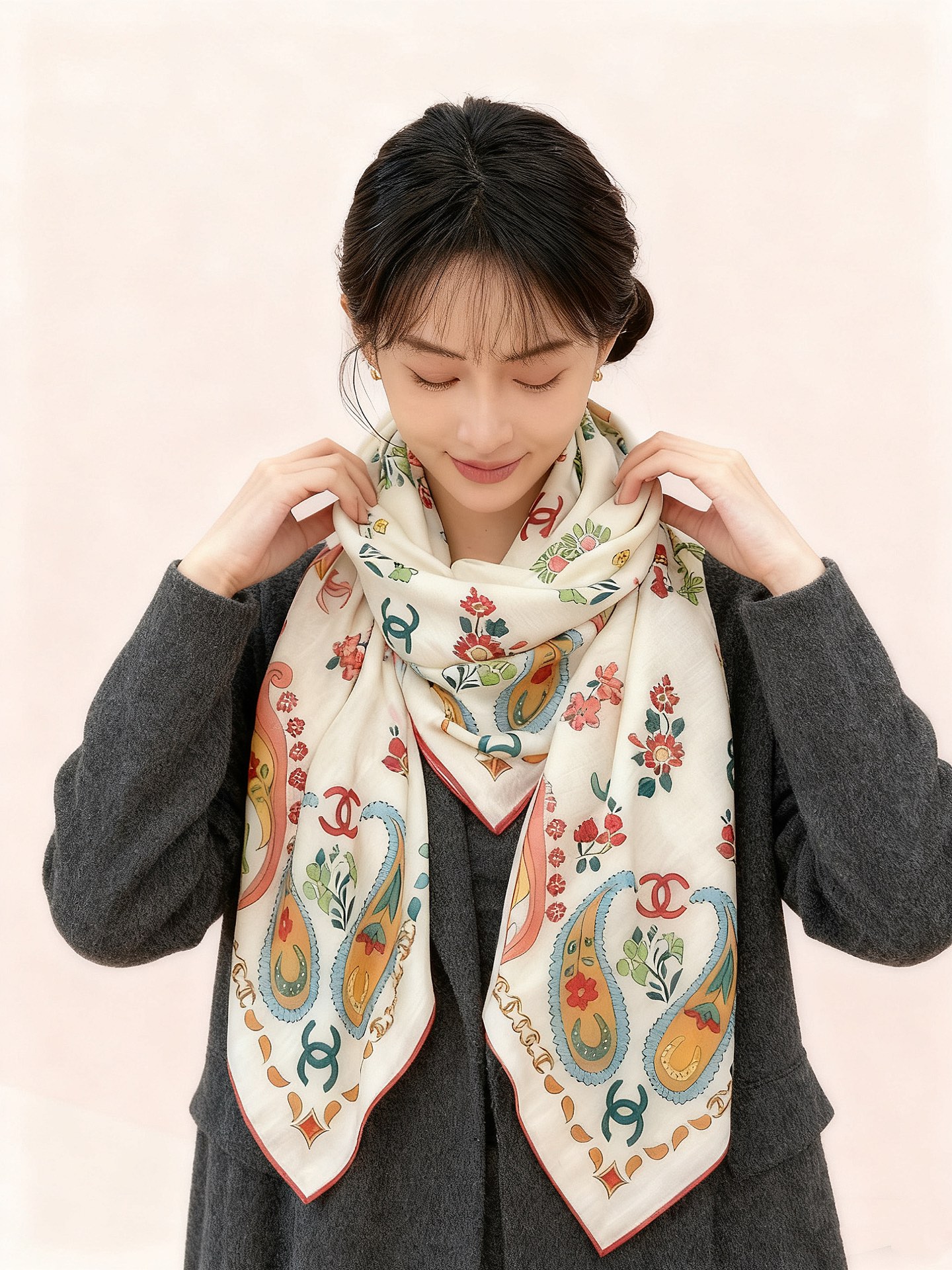 2025秋冬高级成衣系列～Chanel 【140双面同色丝绒披肩】此系列谱写一曲自由轻灵的赞歌本系列作品