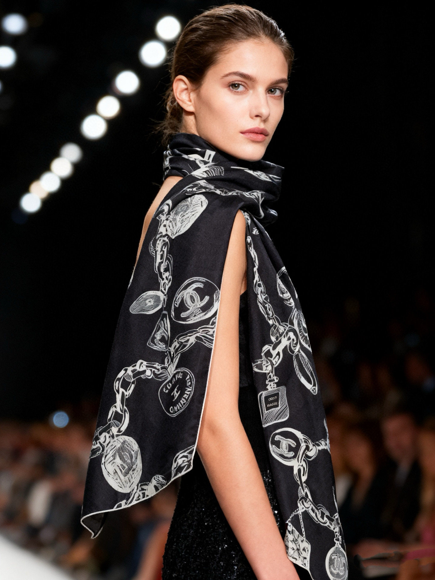 NO:574644,CHANEL (Chanel) applies a sentence in Wang Zengqi's 'Human Grass' to love color tenderly in black and white, and to make a pilgrimage to black and white in color. Therefore, the design of Xiangjia is always 'high-end'. Every time I go to Xinfangjia, I always need no explanation, no one will refuse black and white 140*140 velvet square scarf (double-sided same color). Luxury goods are to use the most exquisite craftsmanship to fully interpret 'high-end' High version scarf, high version scarf, chanel, chanel, chanel19860909CHANEL（香奈儿） 套用汪曾祺《人间草木》里的一句话在黑白里温柔地爱彩色,在彩色里朝圣黑白. 所以香家设计永远“高级” 每次上新香家 我永远都是无需解释,没有人会拒绝黑白 140*140 丝绒方巾（双面同色） 奢侈品就是用最精湛的工艺去完全诠释“高级” 高版本围巾,高版本围巾,chanel,chanel,chanel,scarf