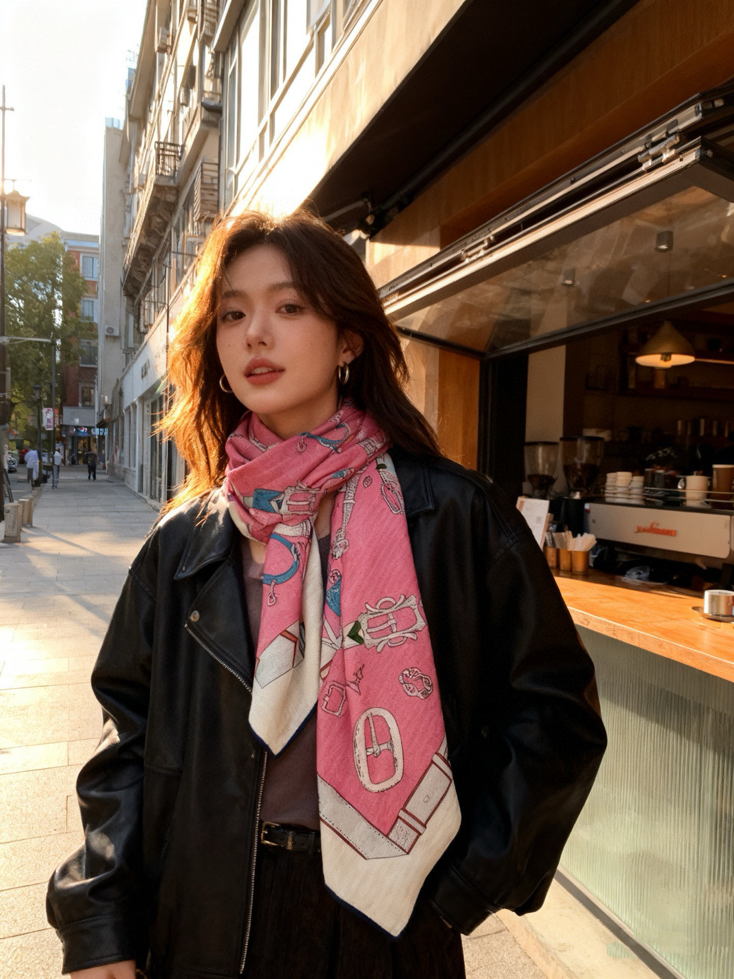 羊绒新款🆕👏👏买了都说好看‼️推荐💕爱马仕双面同色羊绒方巾【跃动的马儿双面同色140】，顶级工艺超值‼️