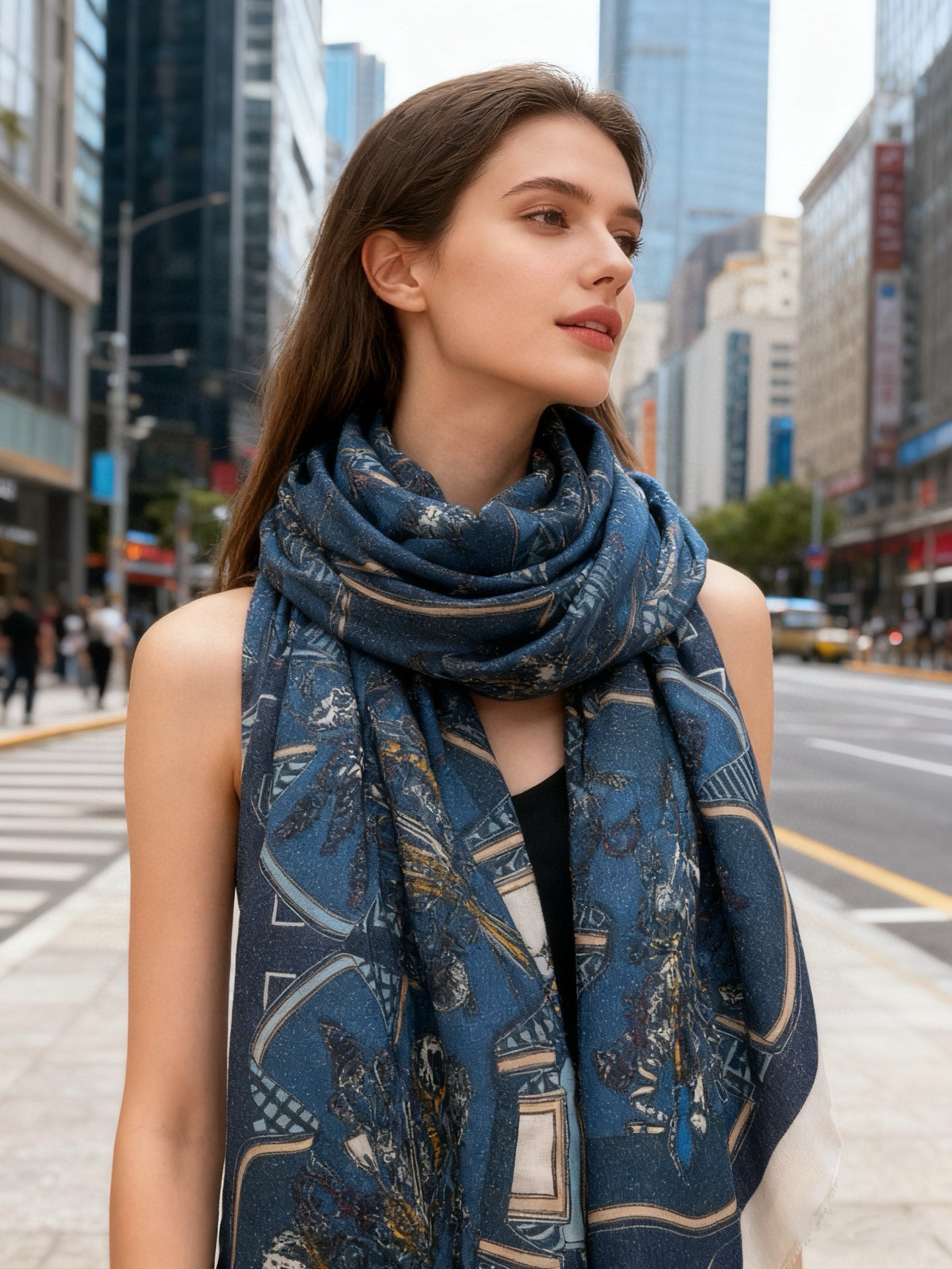 会发光发亮的围巾 羊绒新款🆕👏买了都说好看‼️推荐💕爱马仕羊绒方巾，顶级工艺超值‼️爱马仕专柜爆款🎁💟立