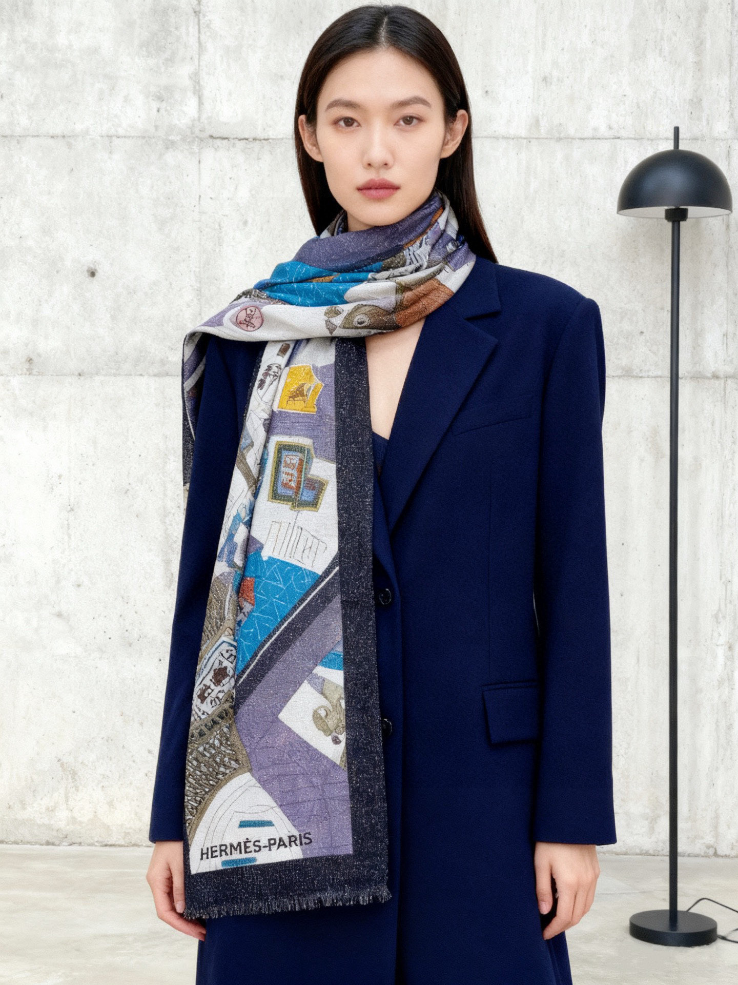 会发光发亮的围巾 爱马仕 专柜同步 买了都说好看羊绒印花‼️推荐💕顶级工艺超值‼️爱马仕专柜爆款🎁🎁羊绒