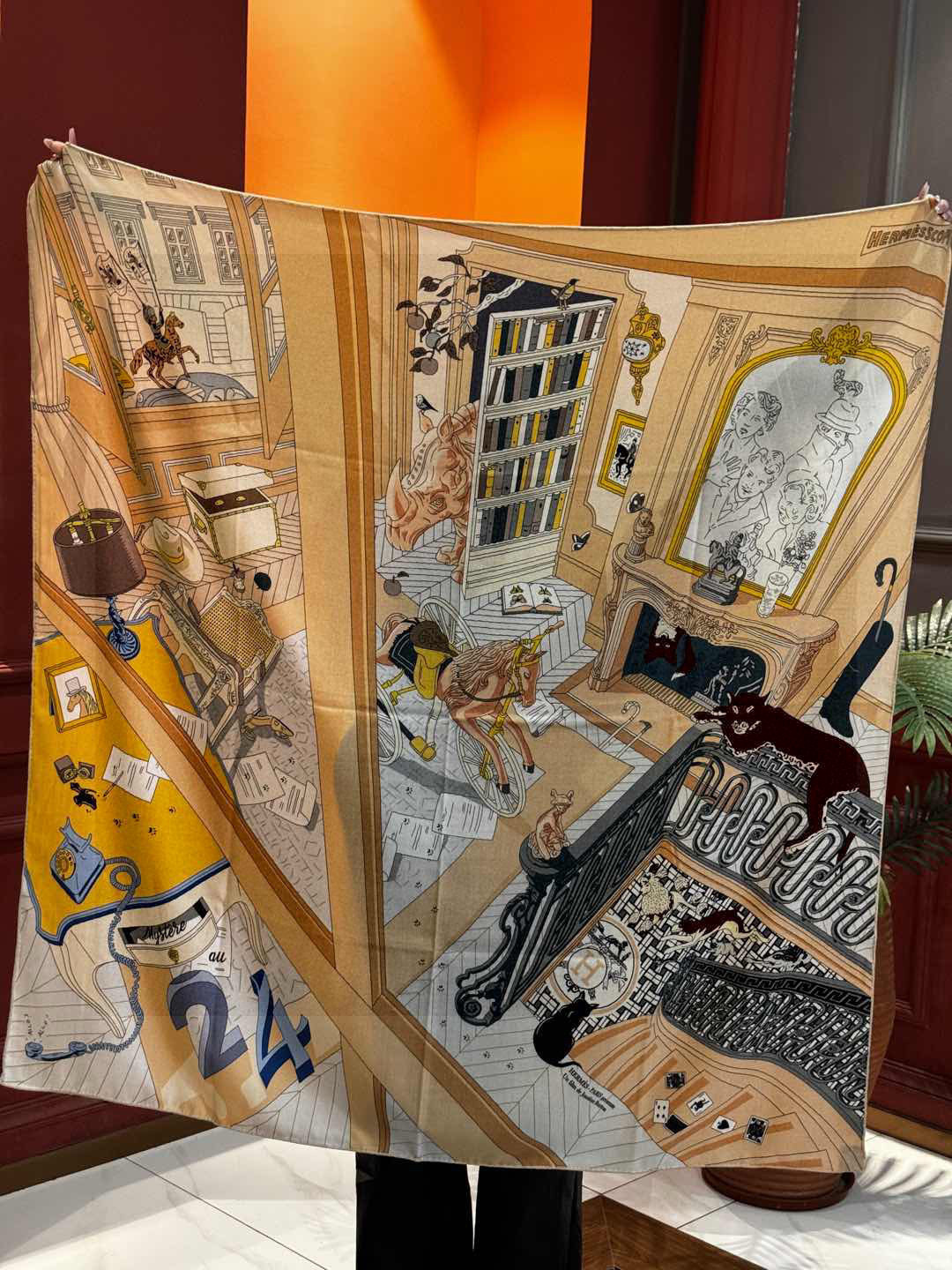 💟上新💞｛24号之谜｝羊绒大方巾[双面同色140]手工卷边H家是创意和作品故事的无限源泉，每季皆推出全新