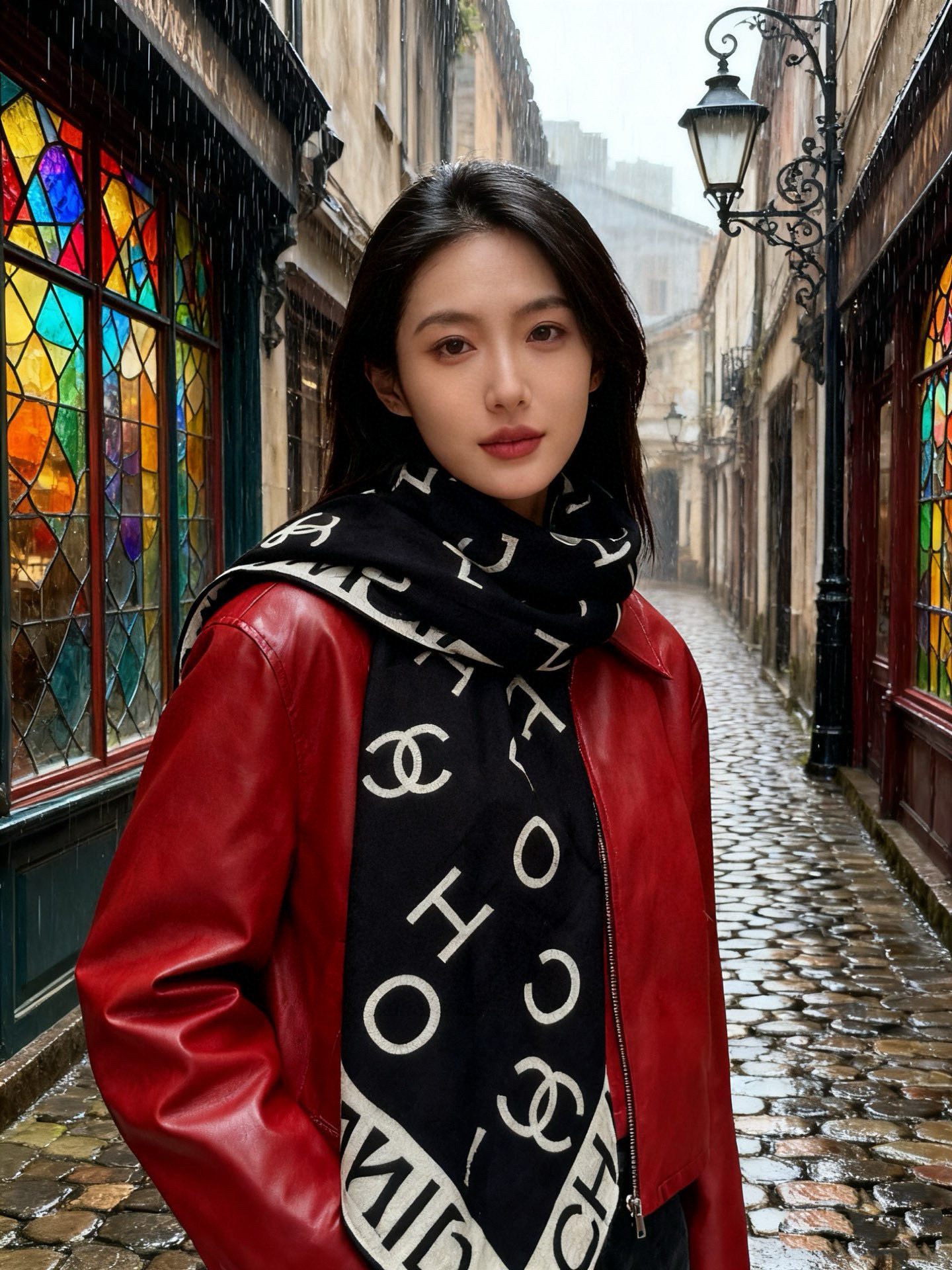 Chanel ~20。【140顶级双面丝绒披肩】香家logo与字母的完美碰撞设计底部还有隐隐约约的双C小