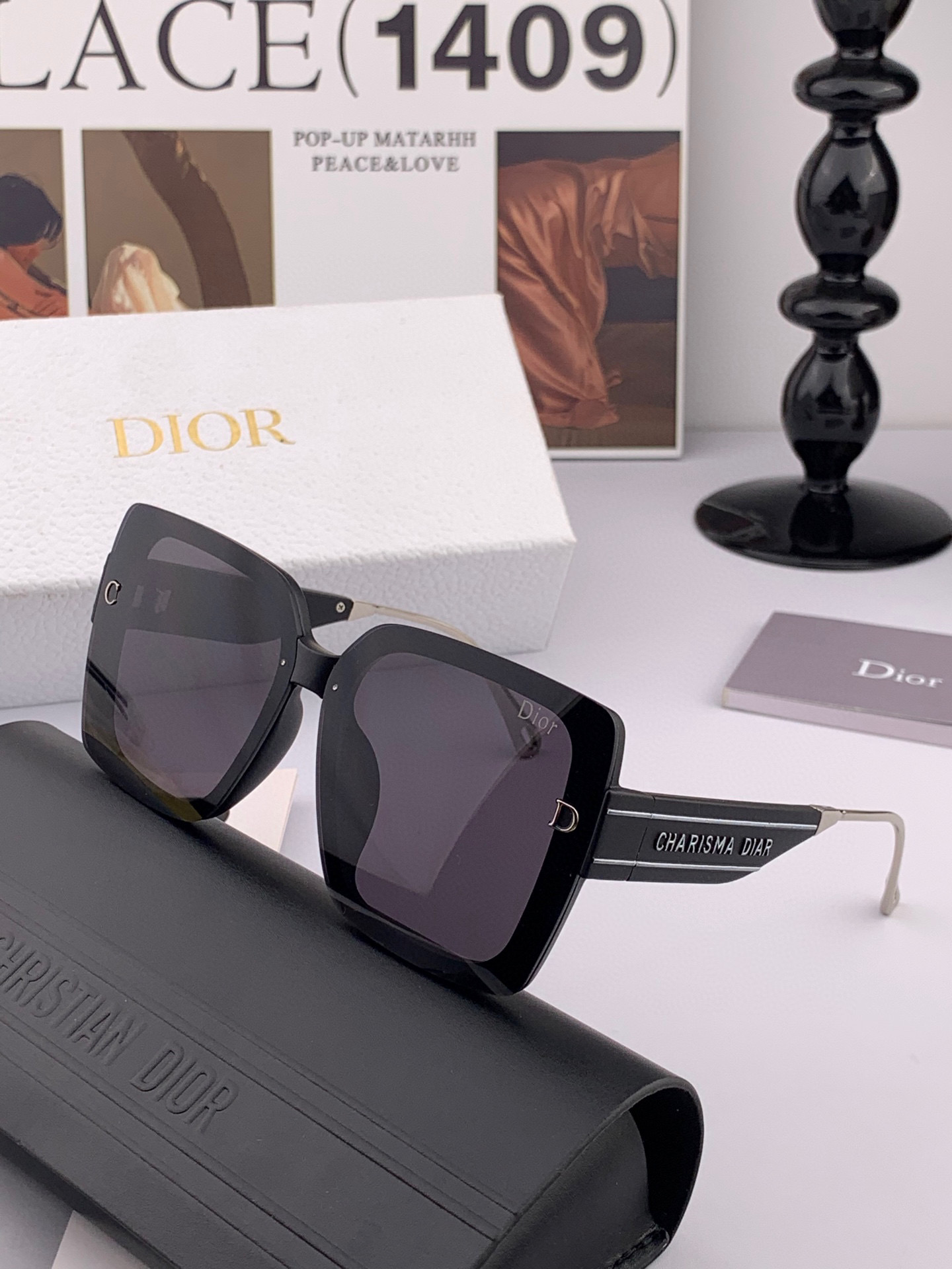 🔺 【DIOR-迪奥】2025开春新款 潮流爆款 时尚方框太阳镜 高品质 佩戴舒适 网红潮款墨镜 女士高