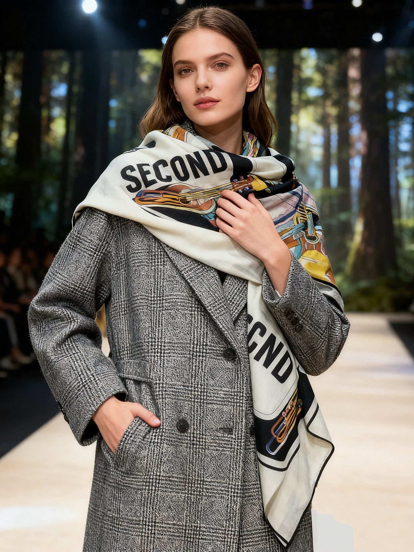 NO:587061,Gucci~140 double-sided silk wool shawl. The saddle details and equestrian pattern are expertly presented in exquisite tones, which is intended to pay tribute to the brand's deep connection with the equestrian world. This square scarf is crafted from silk wool, with all-over GG print and horsebit strap print for added texture. 30 silk 70 cashmere, all-over GG print, horsebit strap print 135 cm (length) x 136 cm (width) Made in Italy  The hem is hand-sewn, and the size of the single product may vary slightly. Due to objective reasons such as product shooting angle, monitor resolution, production batch, etc., the product pictures may be slightly different from the actual product. Such differences are not inconsistent with the description or quality problems. Please refer to the actual product you receive. High version scarf, high version scarf, gucci, real silk, shawls19860909Gucci~140双面丝毛披肩 马鞍细节和骑马图案以精致色调匠心呈献,意在向品牌与马术世界的深厚渊源致敬.这款方巾以真丝羊毛匠心打造,通体GG印花和马衔扣饰带印花另添质感. 30真丝70羊绒 通体GG印花 马衔扣饰带印花 135厘米（长）x 136厘米（宽） 意大利创作 下摆为手工缝制,单品尺寸可能略有差异 因产品拍摄角度、显示器分辨率、生产批次等客观原因,产品图片可能与实际商品存在细微差异,该等差异不属于描述不符或质量问题.请您以收到的产品实物为准.高版本围巾,高版本围巾,gucci,real silk,shawls,scarf