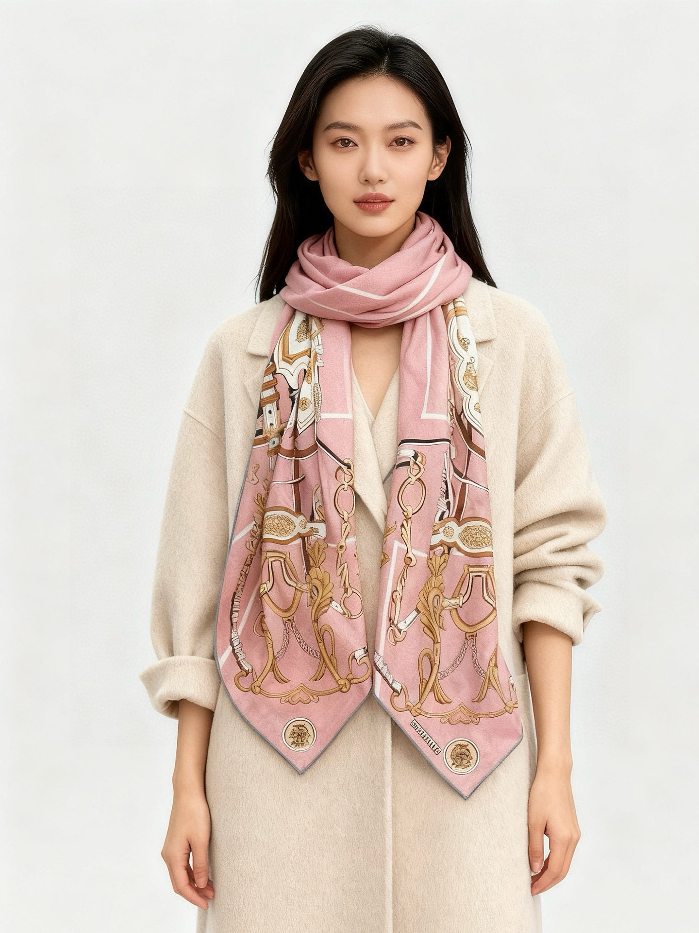 NO:587184,New top-quality double-sided silk cashmere shawl of the same color as a go-to tool for autumn and winter!  !  The finishing touch is wonderful, I like the pattern and color matching very much, another velvet shawl designed with double-sided color matching, I like it very much!  !  !  !  One shawl is equal to two for a high-end look!  The actual upper body is really fashionable!  !  The quality of this batch is super good!  A reminder to sisters who like it, you must get it early, this will not help at all!  It really saves you a lot of money, you don’t have to worry about the color, you can get two at a time!  !  !  Size specification 140*140 top quality double-sided printed and dyed silk cashmere shawl high version scarf, high version scarf, real silk, shawls19860909新款 秋冬搭配利器顶级双面同色真丝羊绒披肩！！点睛精彩,图案和配色都超级喜欢,又一款双面配色工艺设计的丝绒披肩,超级喜欢！！！！一条披肩等于两条穿出高级感！实物上身真的很时髦气质！！这个批次品质超好！提醒下喜欢的姐妹们,必须早点入手,这个出完无补的！真是省银子省到家了,不用纠结颜色了,一次入两！！！尺寸规格140*140顶级双面印染真丝羊绒披肩高版本围巾,高版本围巾,real silk,shawls,scarf