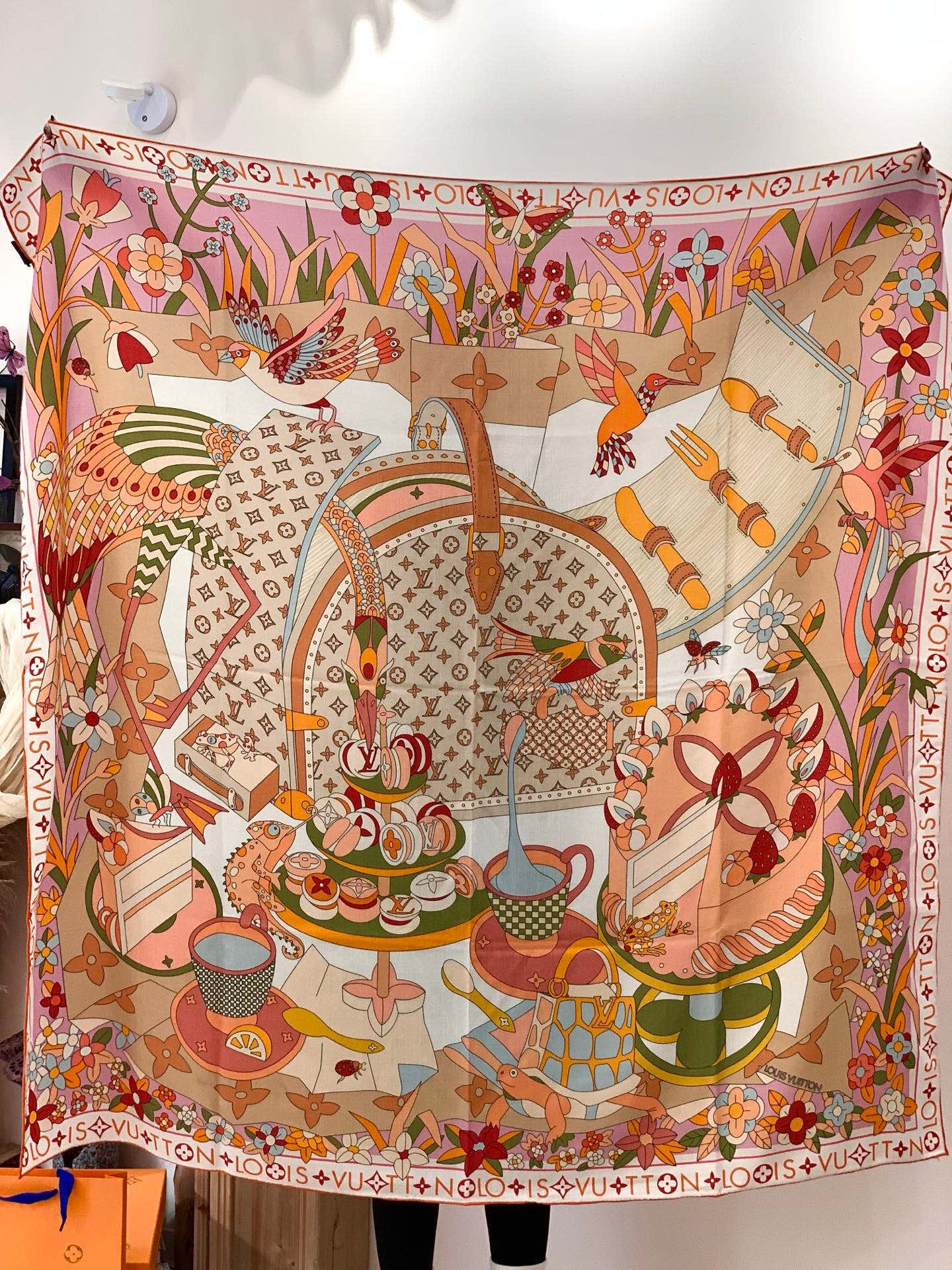 JARDIN DES PLANTES 140双面丝绒～【LV秋冬新品】Jardin Des Plante