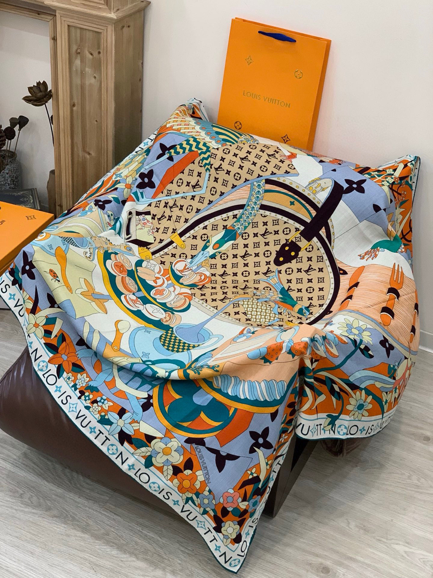 JARDIN DES PLANTES 140双面丝绒～【LV秋冬新品】Jardin Des Plante