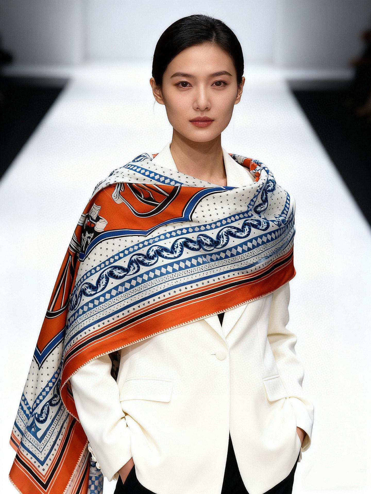 羊绒新款🆕👏👏买了都说好看‼️推荐💕爱马仕双面同色羊绒方巾【双面同色140】，顶级工艺超值‼️爱马仕专柜