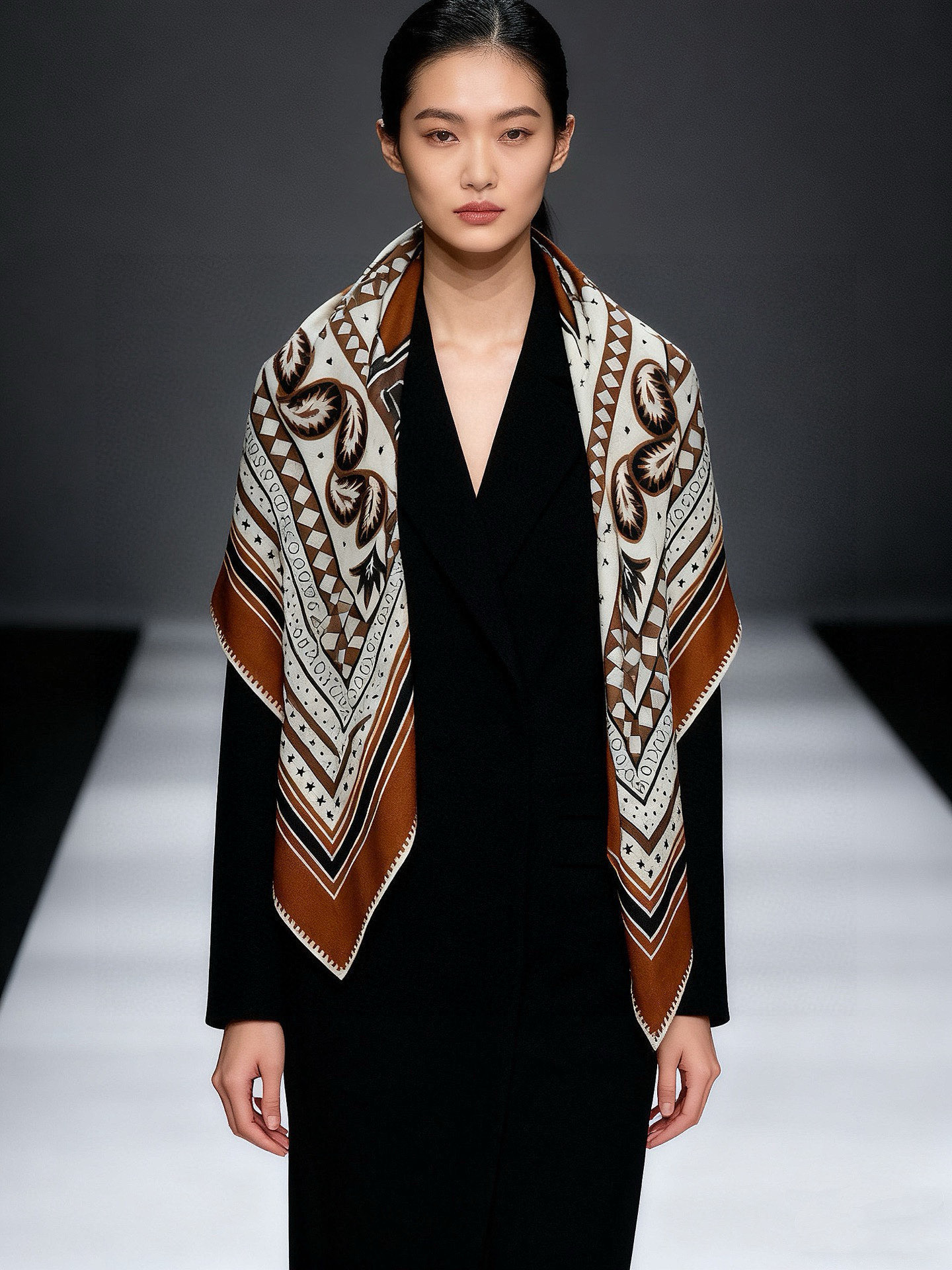 羊绒新款🆕👏👏买了都说好看‼️推荐💕爱马仕双面同色羊绒方巾【双面同色140】，顶级工艺超值‼️爱马仕专柜