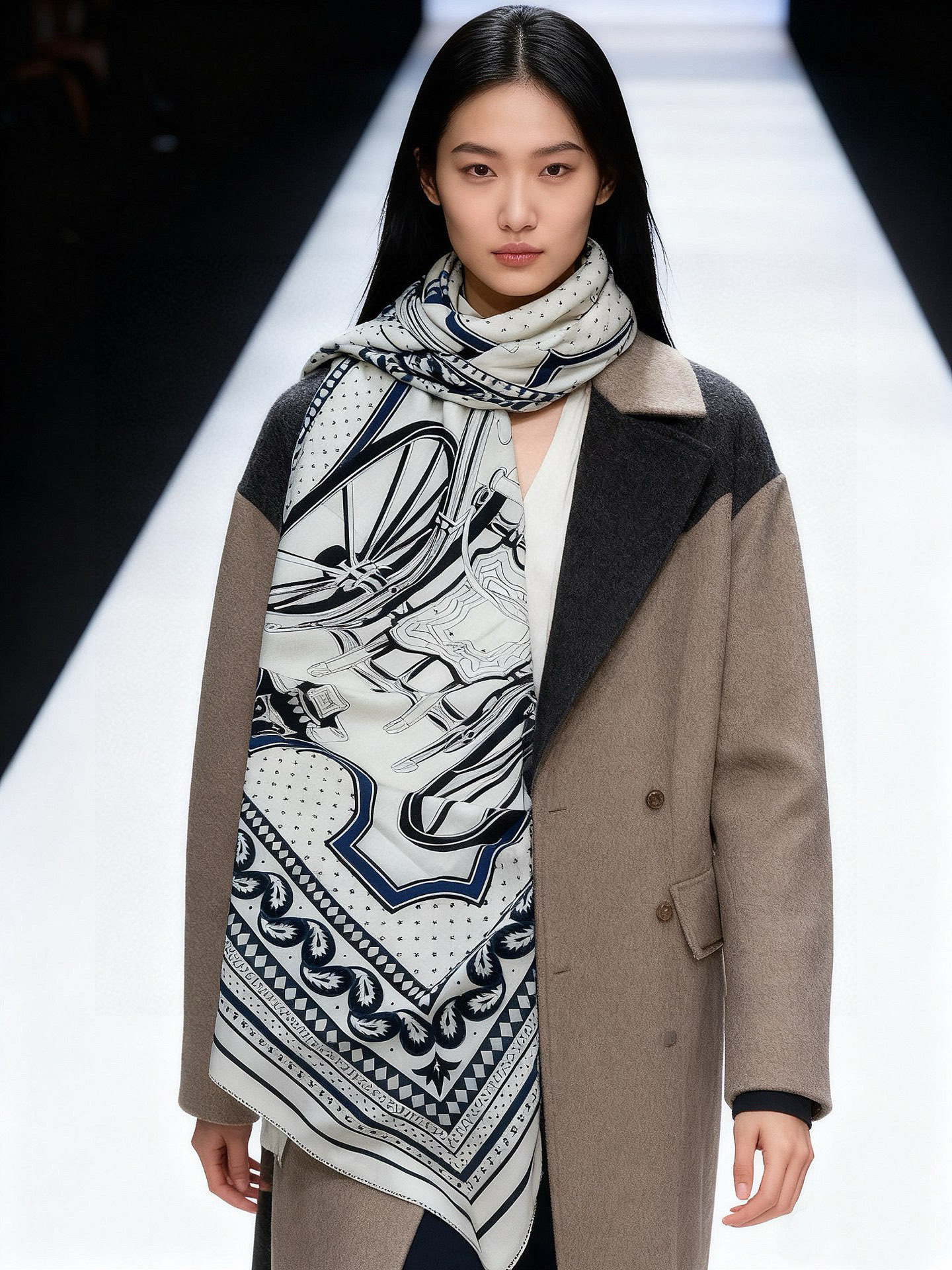 羊绒新款🆕👏👏买了都说好看‼️推荐💕爱马仕双面同色羊绒方巾【双面同色140】，顶级工艺超值‼️爱马仕专柜