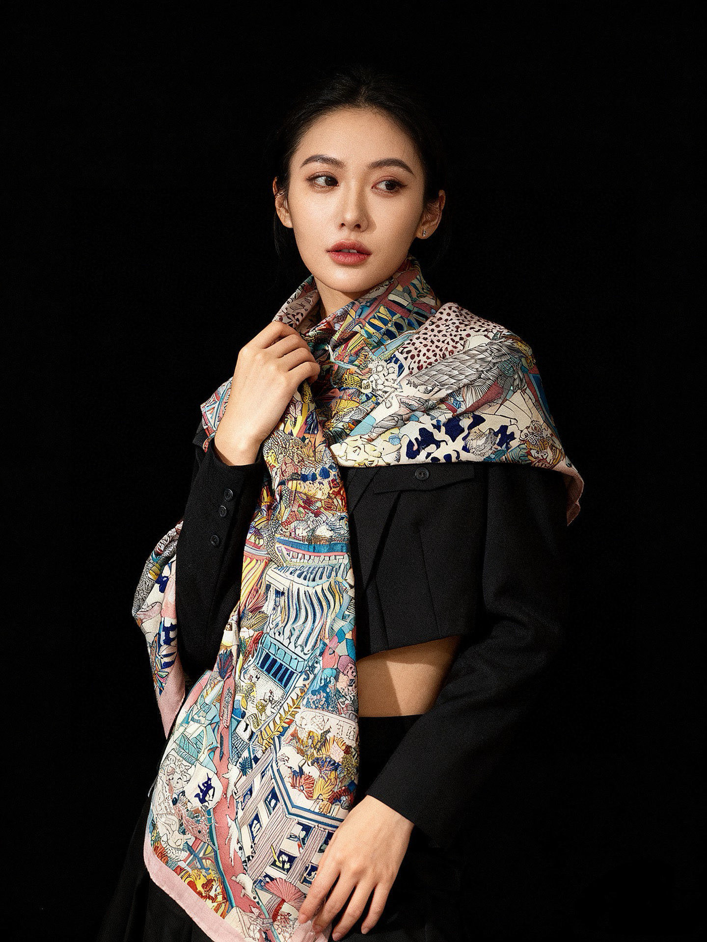 羊绒新款🆕👏👏买了都说好看‼️推荐💕爱马仕双面同色羊绒方巾【动物之城双面同色140】，顶级工艺超值‼️爱