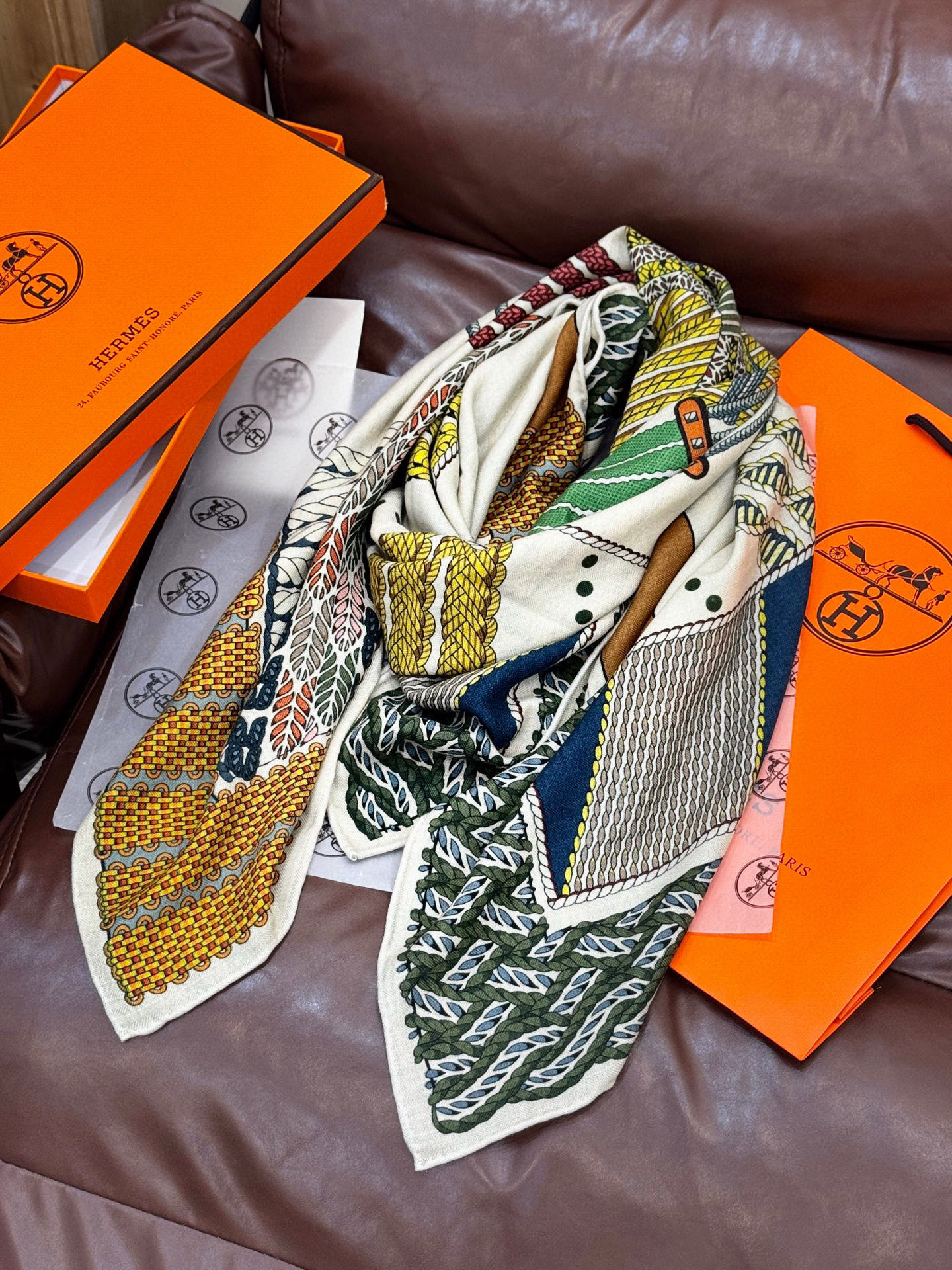 丝巾 |HERMES I Dressage Tressage2025秋冬Dressage Tressag