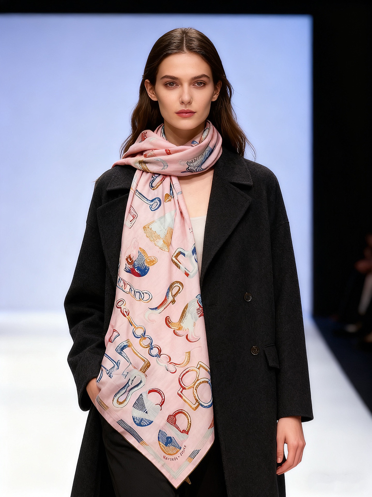 爱马仕(Hermes)【💗】 | “马具故事的诗意回顾”140披肩 【上新❤️】 永远秉承高品质手工卷边