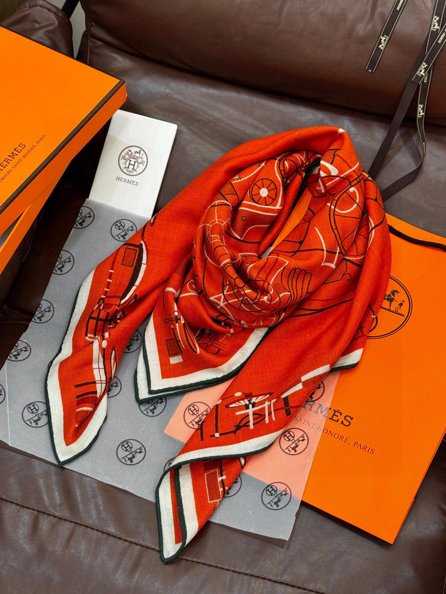 ✨✨HERMES 牛逼爆款 双面同色【马术的错综交叠140】【绝对顶级品质】💣超值回馈🎀绝对会尖叫的专柜