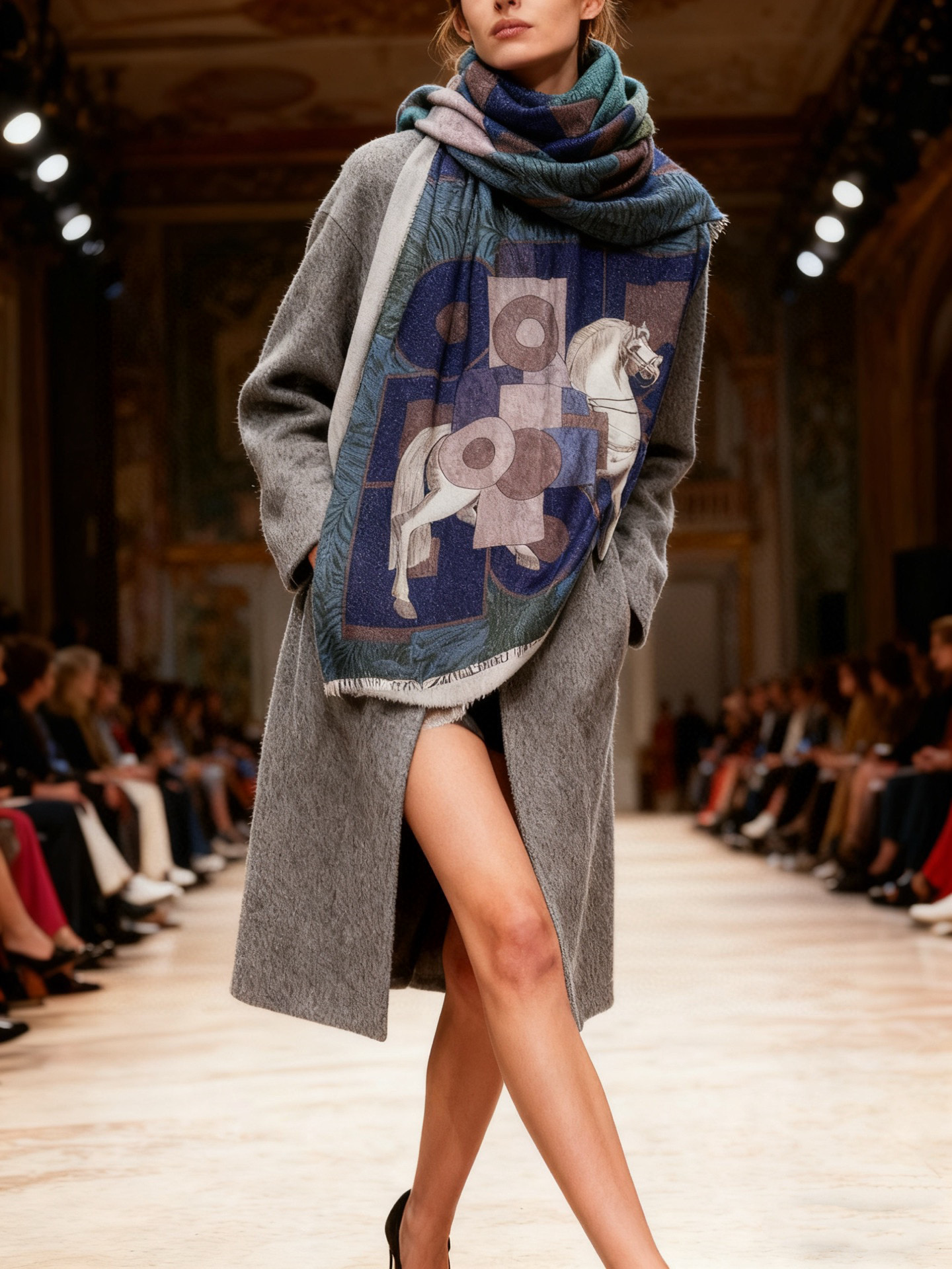 P215  会发光发亮的围巾 爱马仕 专柜同步 买了都说好看羊绒印花‼️推荐💕顶级工艺超值‼️爱马仕专柜爆款🎁🎁羊绒方巾💟立体呈现图案纹路实物档次极高👍👍特殊工艺高端研发惊艳问世🌟特殊尖端工艺处理👍‼️受到白富美的喜欢 无论是品质 款式 价格都令大牌控的她们尖叫 超高性价比 绝对值得入手‼️‼️100%顶级纯羊绒，尺寸：100cm*200cm