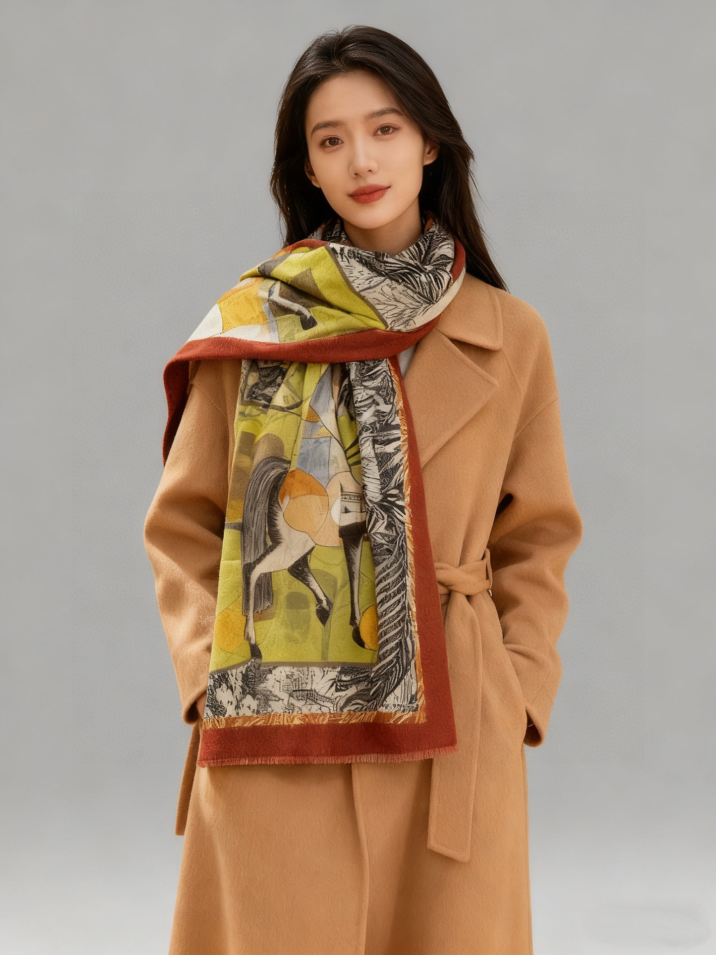 NO:603594,Glowing scarf Hermès synchronizes with counters. Everyone who buys it says it looks good. The cashmere print is recommended. Top craftsmanship and great value. Hermès counter popular cashmere scarf shows three-dimensional patterns and textures. The real thing is of extremely high grade. Special craftsmanship. High-end research and development. Stunning. The special cutting-edge craftsmanship is loved by Bai Fumei. Whether it is quality, style or price, it makes them scream for big brands. Super high cost performance.  Definitely worth buying top quality pure cashmere, size 100cm*200cm high version scarf, high version scarf, hermes19860909会发光发亮的围巾 爱马仕 专柜同步 买了都说好看羊绒印花推荐顶级工艺超值爱马仕专柜爆款羊绒方巾立体呈现图案纹路实物档次极高特殊工艺高端研发惊艳问世特殊尖端工艺处理受到白富美的喜欢 无论是品质 款式 价格都令大牌控的她们尖叫 超高性价比 绝对值得入手顶级纯羊绒,尺寸100cm*200cm高版本围巾,高版本围巾,hermes,scarf