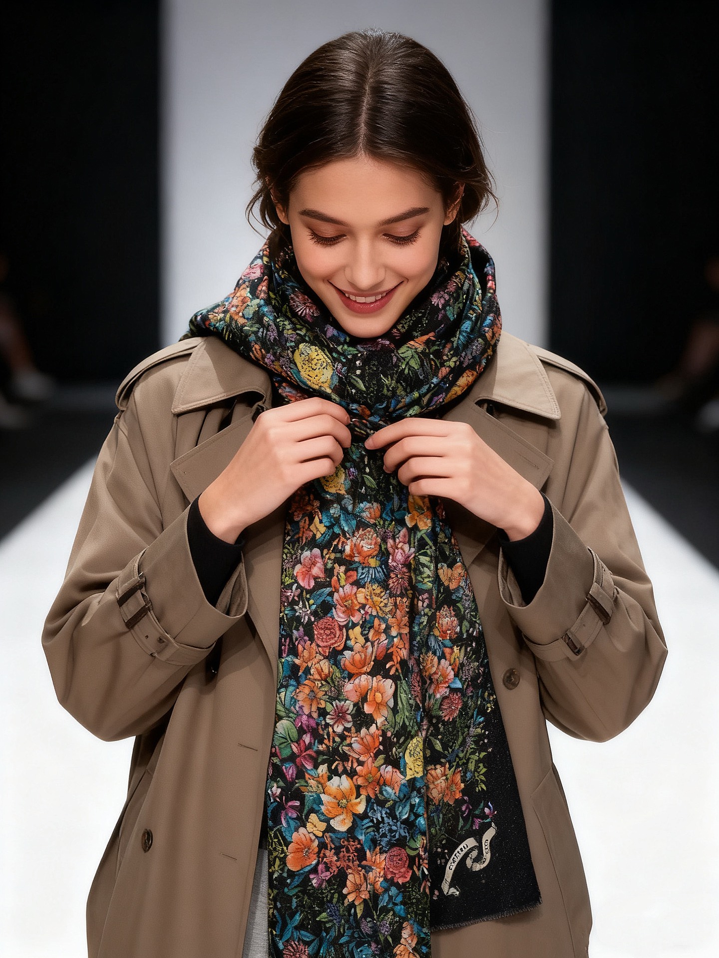 P215  会发光发亮的围巾💃🏻💃🏻D家【D花香明媚】‼️抢‼️VIP推荐 ‼️👍下手一定要快【高端 大爱 ‼️纯羊绒 婴儿触感舒服到飞❤️女人尤物 货极少 四季都可以用‼️真心美的让人非常非常心动 上身效果简直美翻了 品质非常完美👍‼️ 整个围巾给人大牌气场的同时又非常精致秀丽💟绝对值得入手的新款💟‼️ 实物一拿到就会庆幸自己是女人的绝美好货😂 值得品鉴‼️完美气质品味Ditails首选👍VIP们 上‼️🌟尺寸：100*200