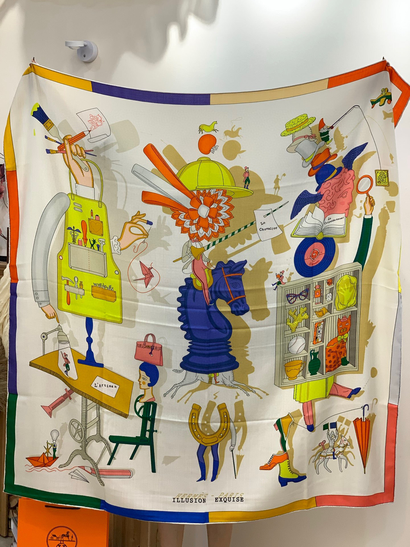 羊绒新款🆕👏👏买了都说好看‼️推荐💕爱马仕双面同色羊绒方巾【双面同色140】，顶级工艺超值‼️爱马仕专柜