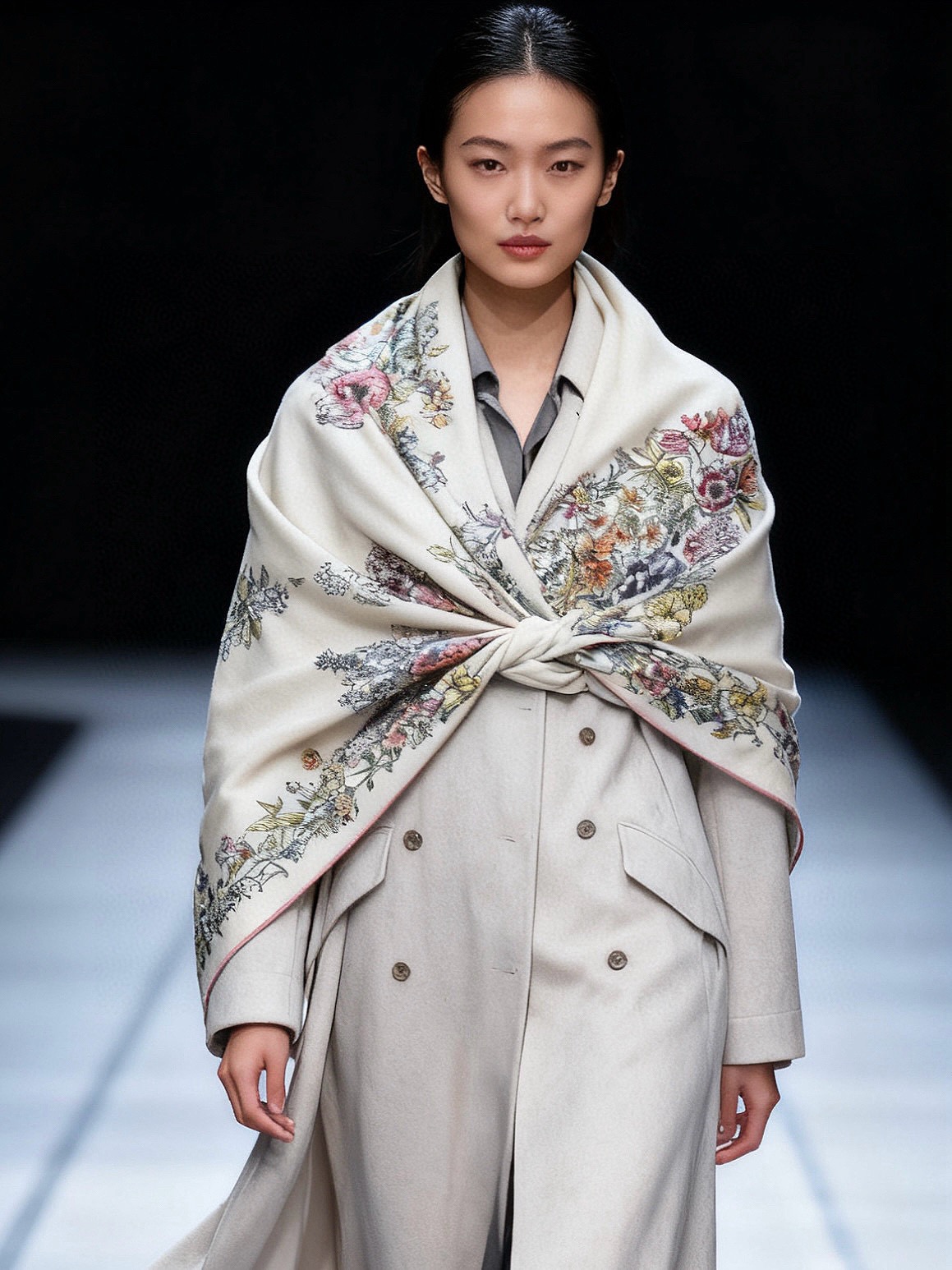 Dior 140双面丝绒印花方巾这款方巾以 Dior Star 图案呈现 Dior 的幸运星，通过该系列