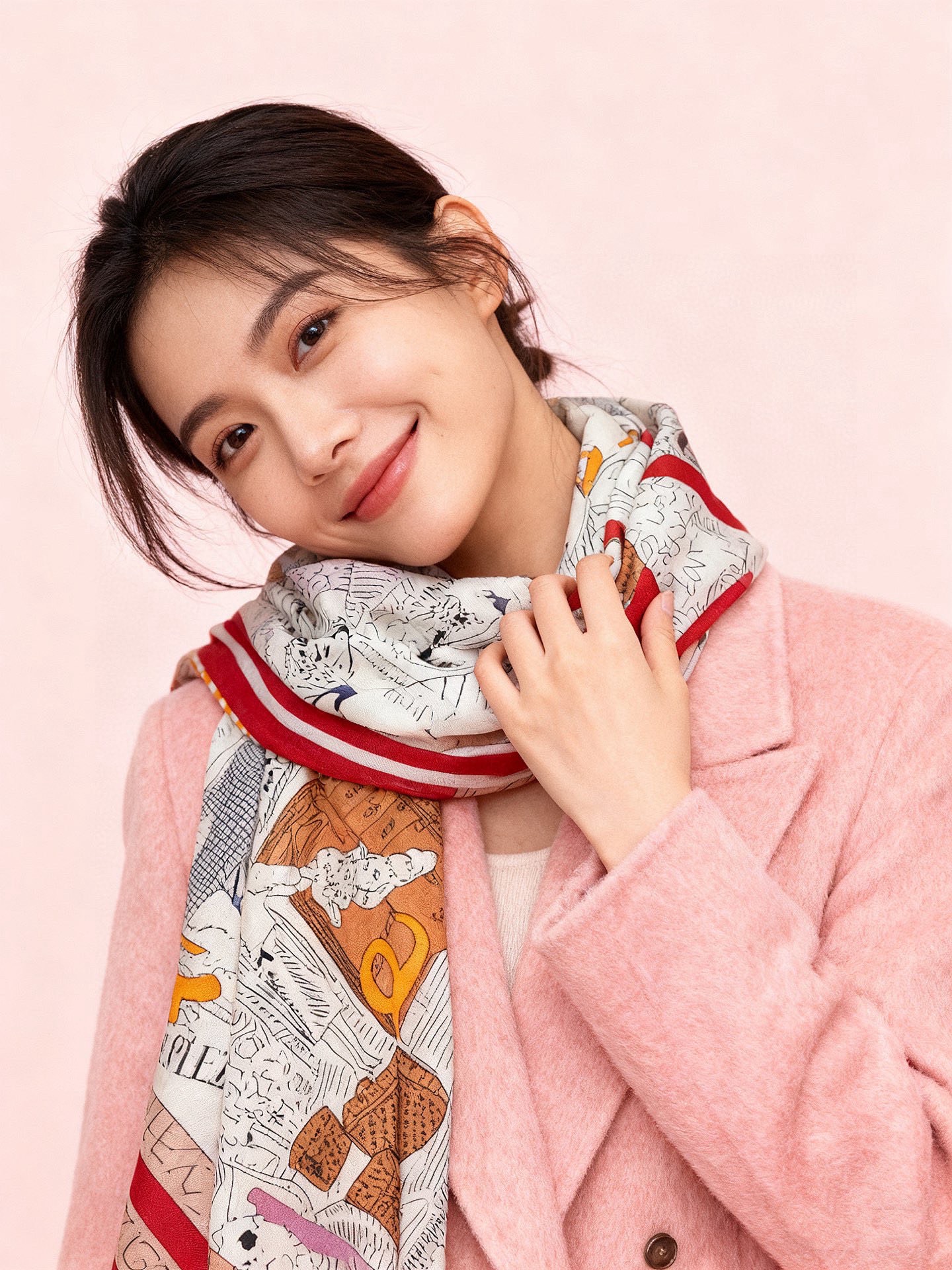 LV x TM 140披肩【140顶级丝绒双面同色披肩】本款LVxTMMonogram Multicol