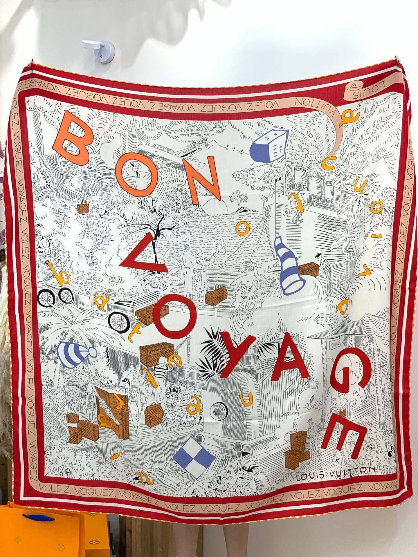 LV x TM 140披肩【140顶级丝绒双面同色披肩】本款LVxTMMonogram Multicol