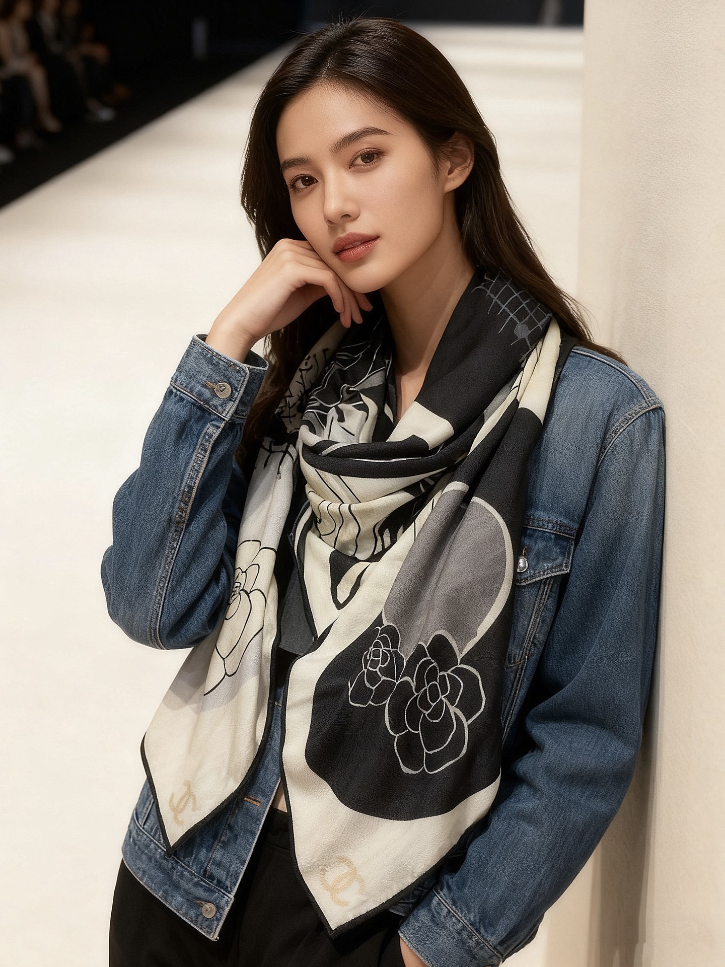 P225📦新款💖💖🏻🏻【山茶花印花140】140丝绒双面同色印花方巾‼️抢‼️VIP推荐 ‼️下手一定要快【高端 大爱 ‼️纯羊绒 婴儿触感舒服到飞️女人尤物 货极少 四季都可以用‼️真心美的让人非常非常心动 上身效果简直美翻了 品质非常完美‼️ 整个围巾给人大牌气场的同时又非常精致秀丽绝对值得入手的新款‼️ 实物一拿到就会庆幸自己是女人的绝美好货 值得品鉴‼️完美气质品味Ditails首选VIP们 上‼️尺寸:140*140cm,70%羊绒+30%真丝