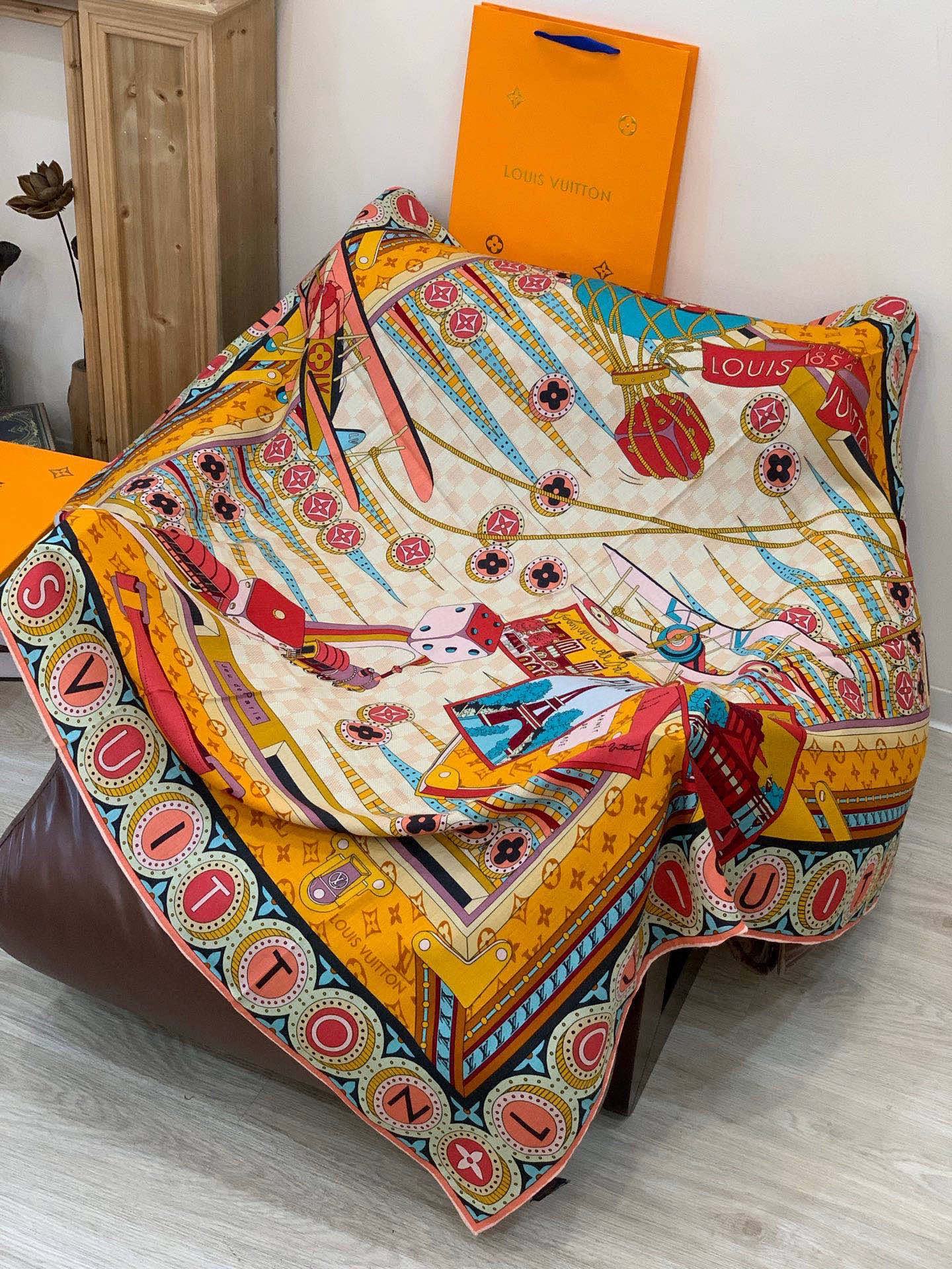 JARDIN DES PLANTES 140双面丝绒～【LV秋冬新品】Jardin Des Plante