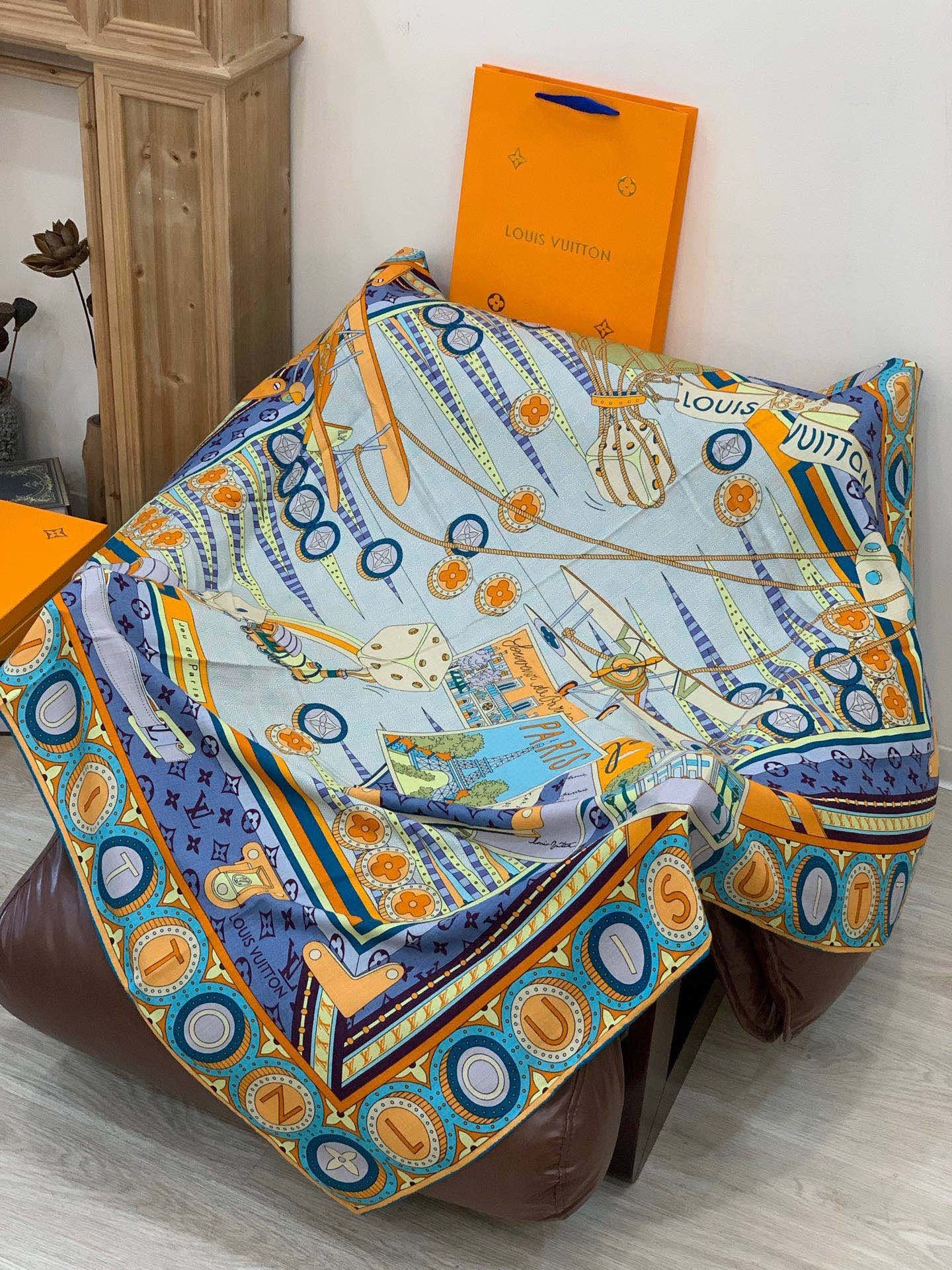 JARDIN DES PLANTES 140双面丝绒～【LV秋冬新品】Jardin Des Plante