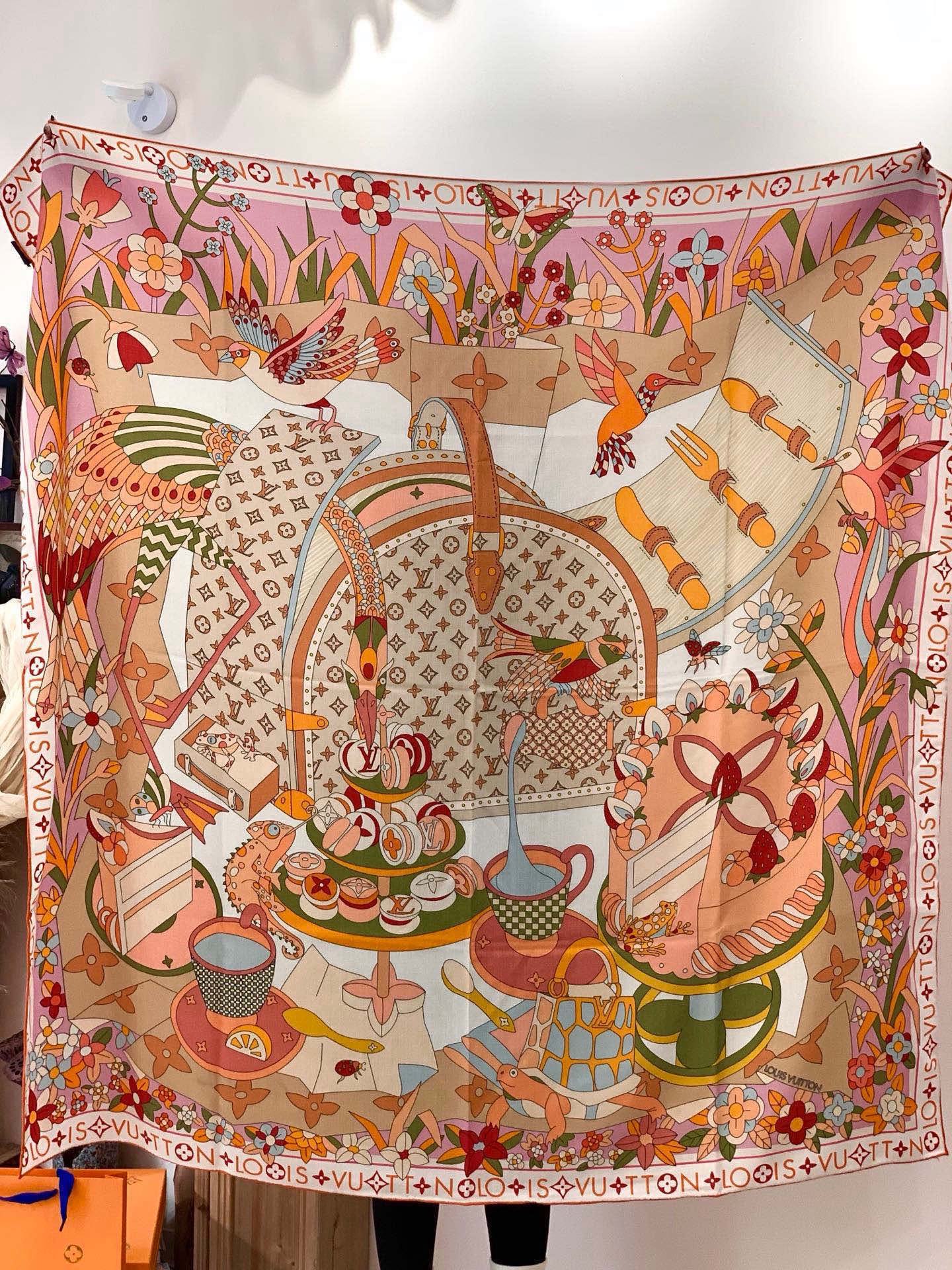 JARDIN DES PLANTES 140双面丝绒～【LV秋冬新品】Jardin Des Plante