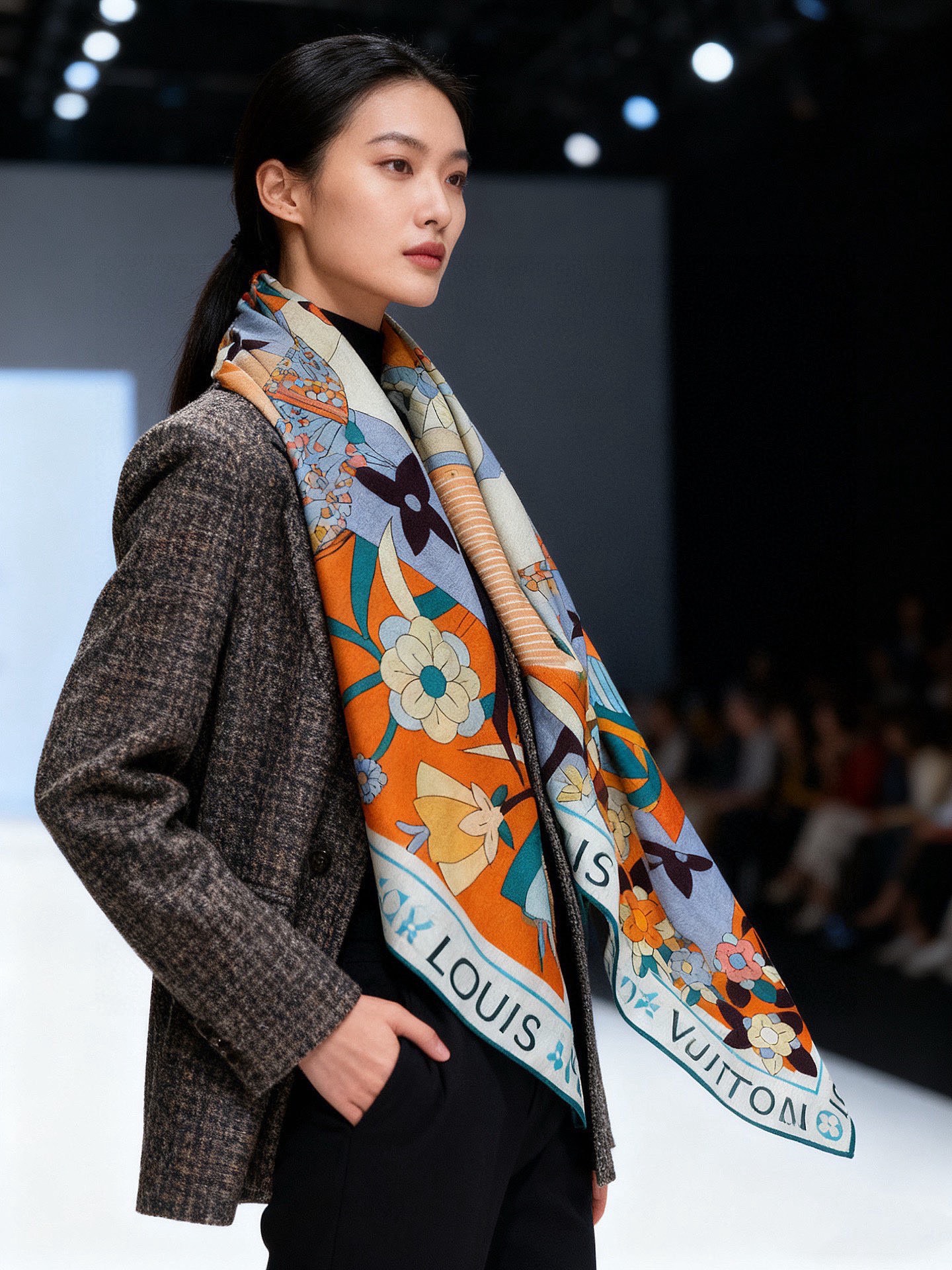 JARDIN DES PLANTES 140双面丝绒～【LV秋冬新品】Jardin Des Plante