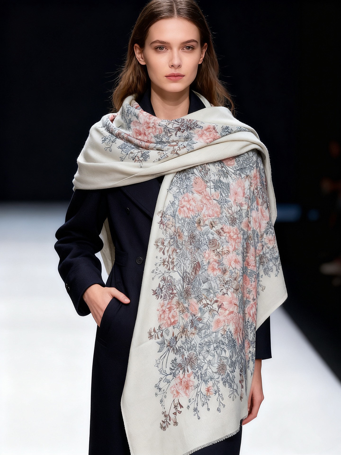 P215 会发光发亮的围巾💃🏻💃🏻D家【D花香明媚】‼️抢‼️VIP推荐 ‼️👍下手一定要快【高端 大爱 ‼️纯羊绒 婴儿触感舒服到飞❤️女人尤物 货极少 四季都可以用‼️真心美的让人非常非常心动 上身效果简直美翻了 品质非常完美👍‼️ 整个围巾给人大牌气场的同时又非常精致秀丽💟绝对值得入手的新款💟‼️ 实物一拿到就会庆幸自己是女人的绝美好货😂 值得品鉴‼️完美气质品味Ditails首选👍VIP们 上‼️🌟尺寸:100*200