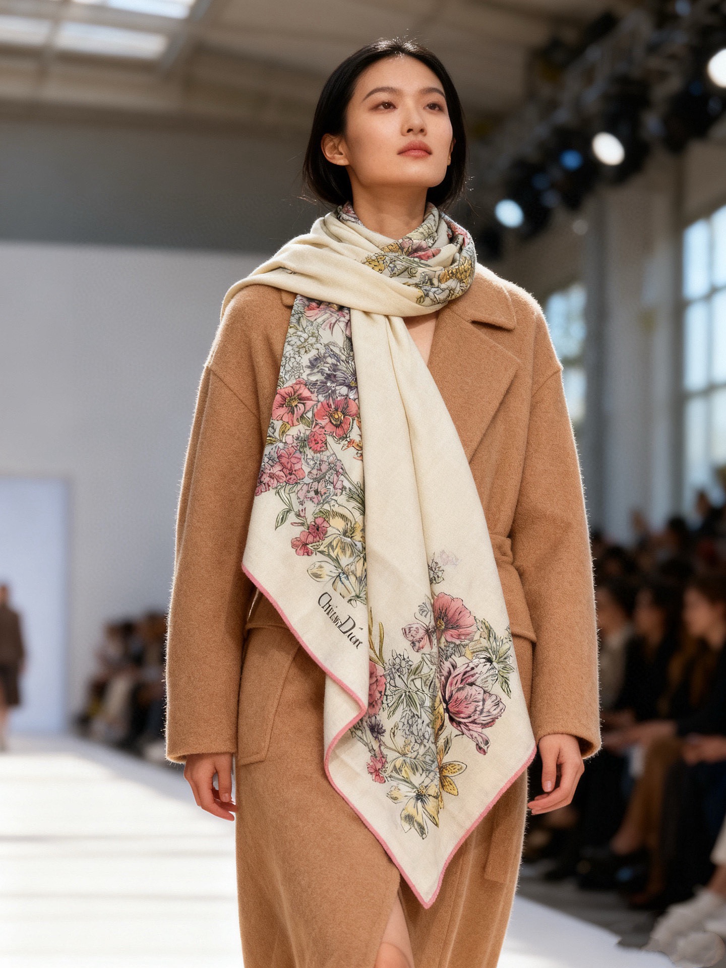 Dior 140双面丝绒印花方巾这款方巾以 Dior Star 图案呈现 Dior 的幸运星，通过该系列