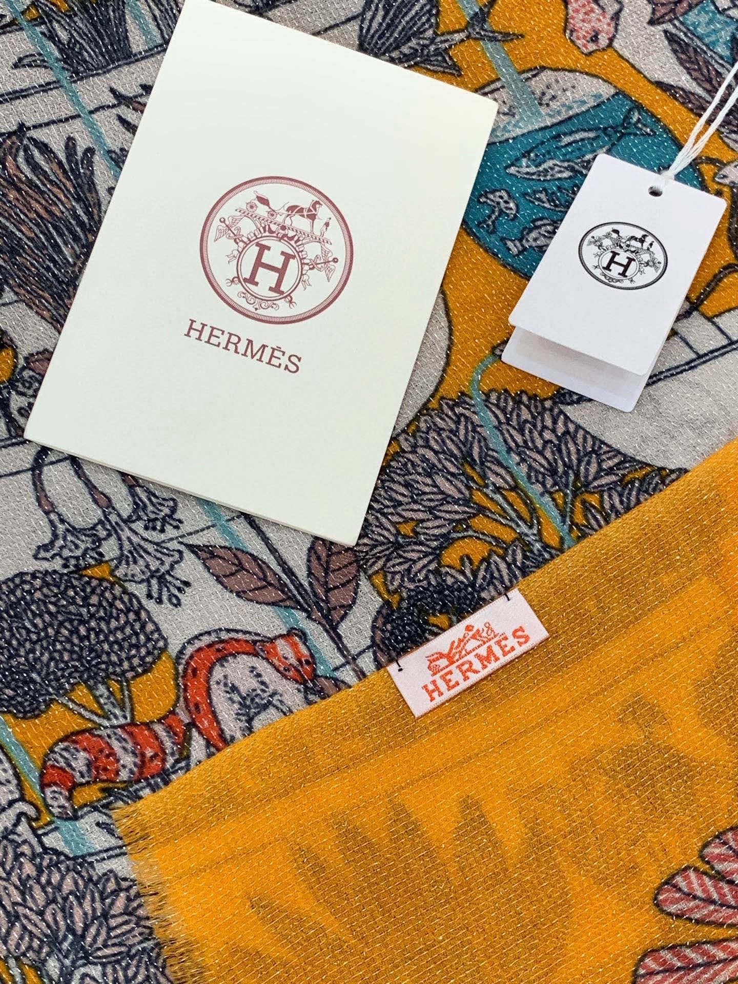 会发光发亮的围巾 羊绒新款🆕👏买了都说好看‼️推荐💕爱马仕双面同色羊绒方巾，【奇珍乐园】顶级工艺超值‼️