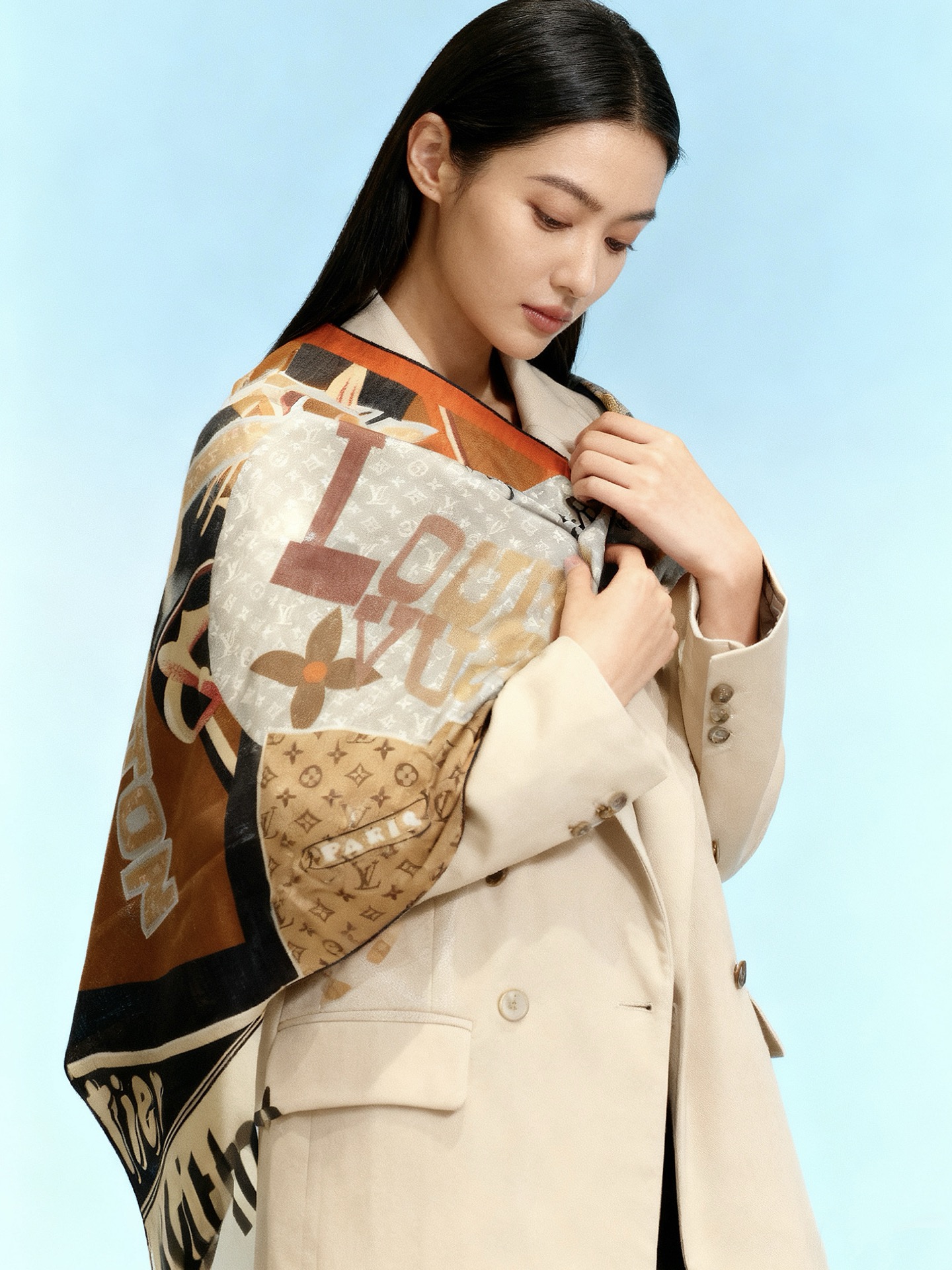 JARDIN DES PLANTES 140双面丝绒～【LV秋冬新品】Jardin Des Plante