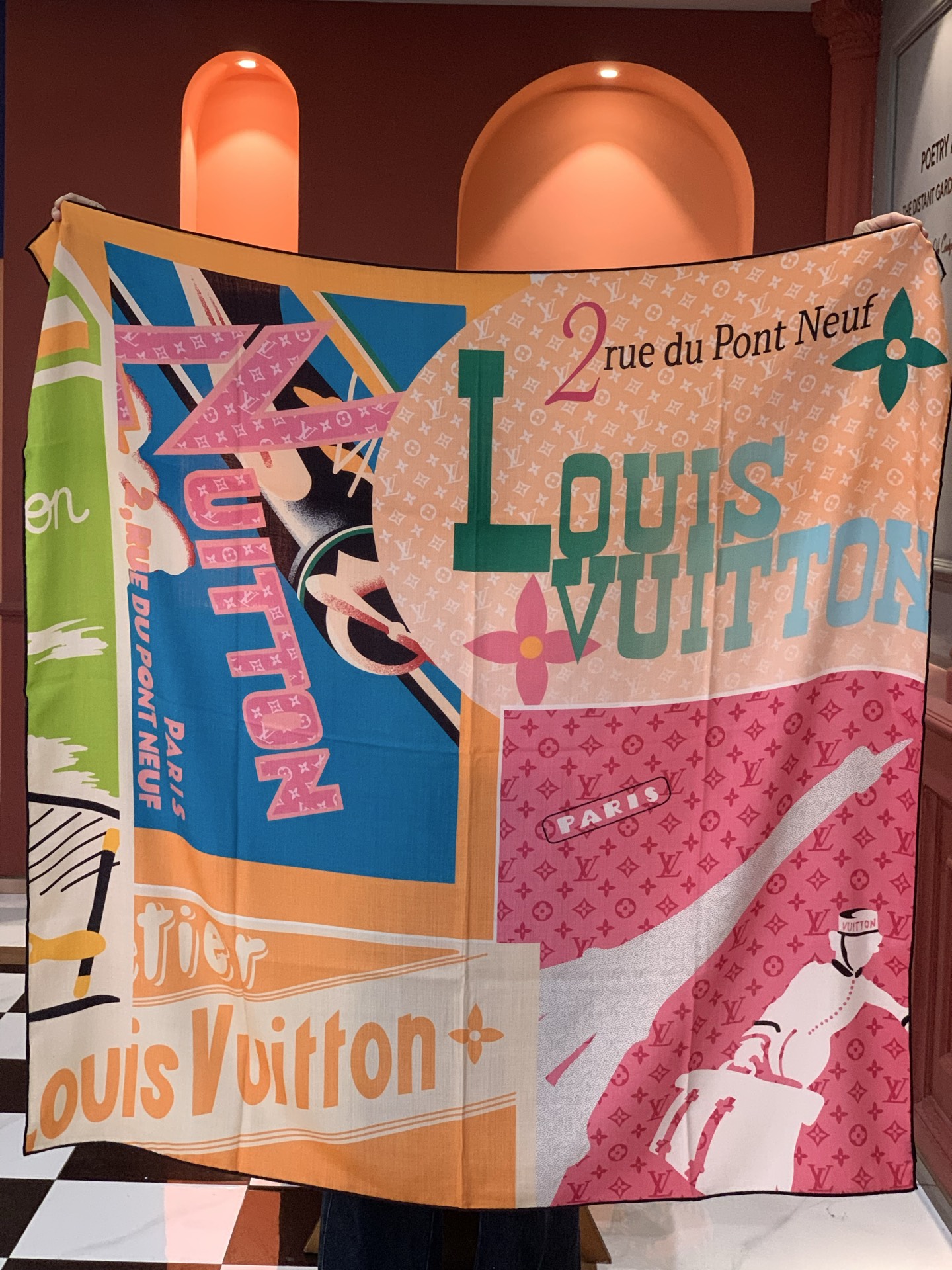 JARDIN DES PLANTES 140双面丝绒～【LV秋冬新品】Jardin Des Plante