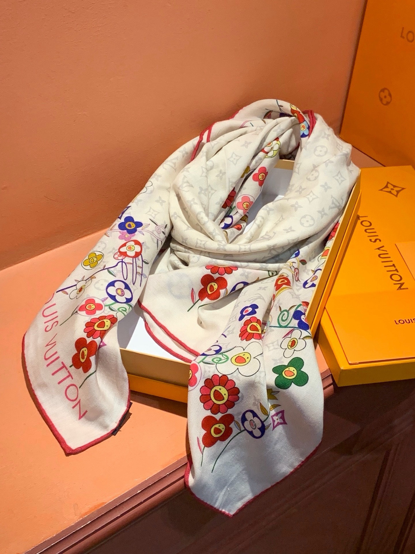 MONOGRAM INFINITY 140丝绒方巾【140顶级丝绒双面同色】Monogram Infin