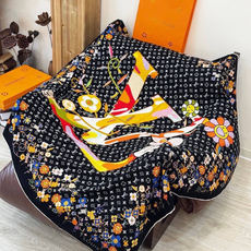 LV x TM SUPERFLAT FLOWERS 140 披肩【140顶级丝绒双面同色印花】LV x LV x TM SUPERFLAT FLOWERS 140 披肩【140顶级丝绒双面同色印花】LV x