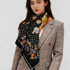 LV x TM SUPERFLAT FLOWERS 140 披肩【140顶级丝绒双面同色印花】LV x LV x TM SUPERFLAT FLOWERS 140 披肩【140顶级丝绒双面同色印花】LV x