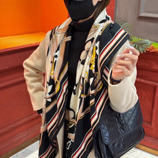 上新❤️ MONOGRAM JACQUARD DENIM140丝绒 方巾 【高定版 双面同色】有些 上新❤️ MONOGRAM JACQUARD DENIM140丝绒 方巾 【高定版 双面同色】有些