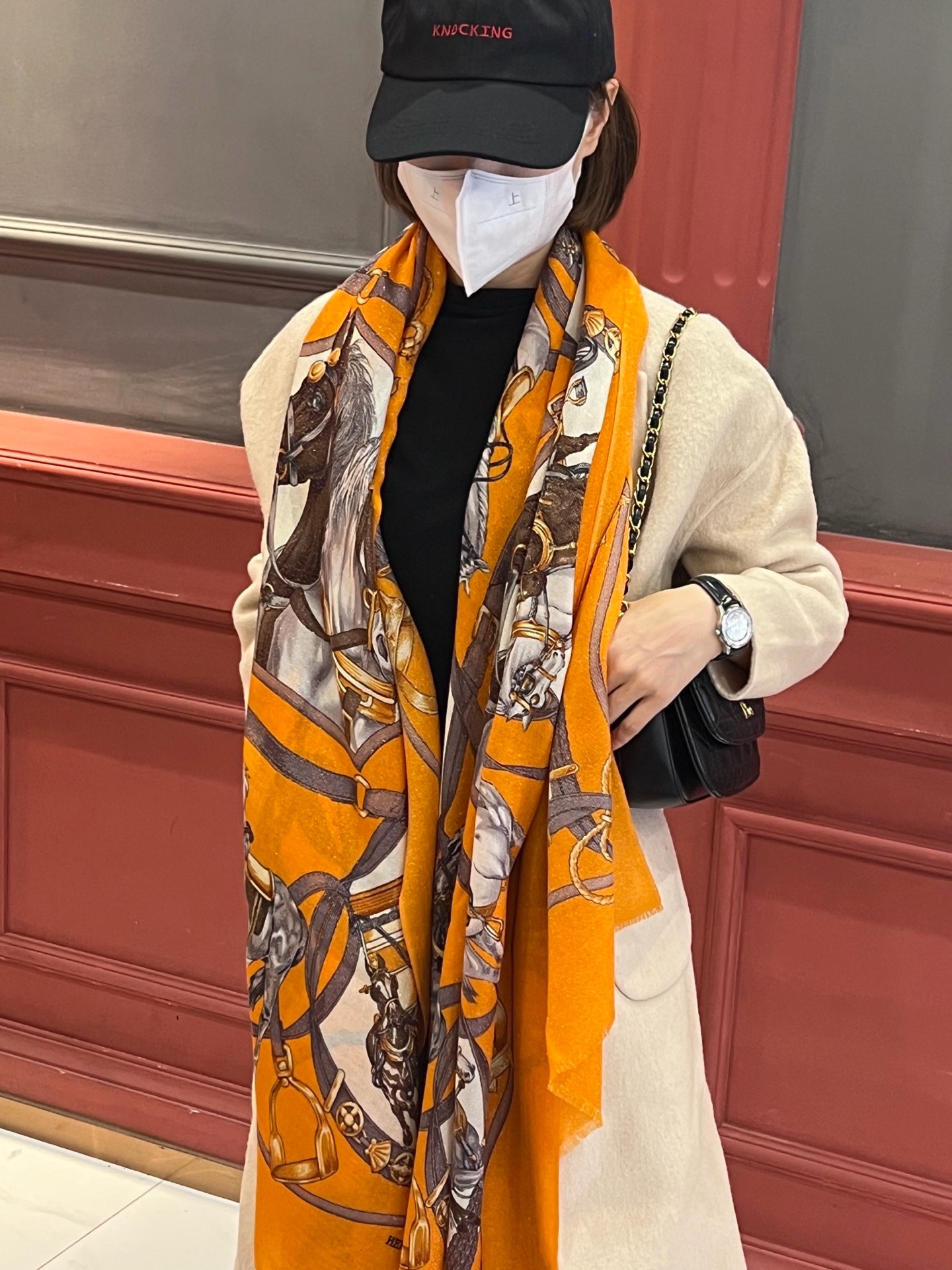会发光发亮的围巾 新款🆕🏇🏇买了都说好看‼️推荐💕顶级工艺超值‼️爱马仕专柜爆款🎁💟立体呈现图案纹路实物