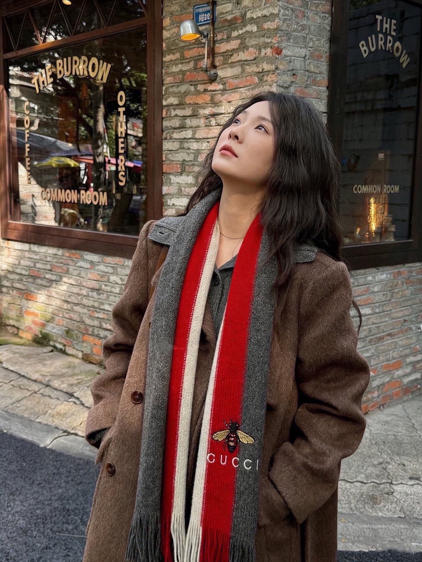 男女同款，百分百纯羊绒 Gucci 高端羊绒针织围巾！】可正式，可随意，非常Classical的设计。这