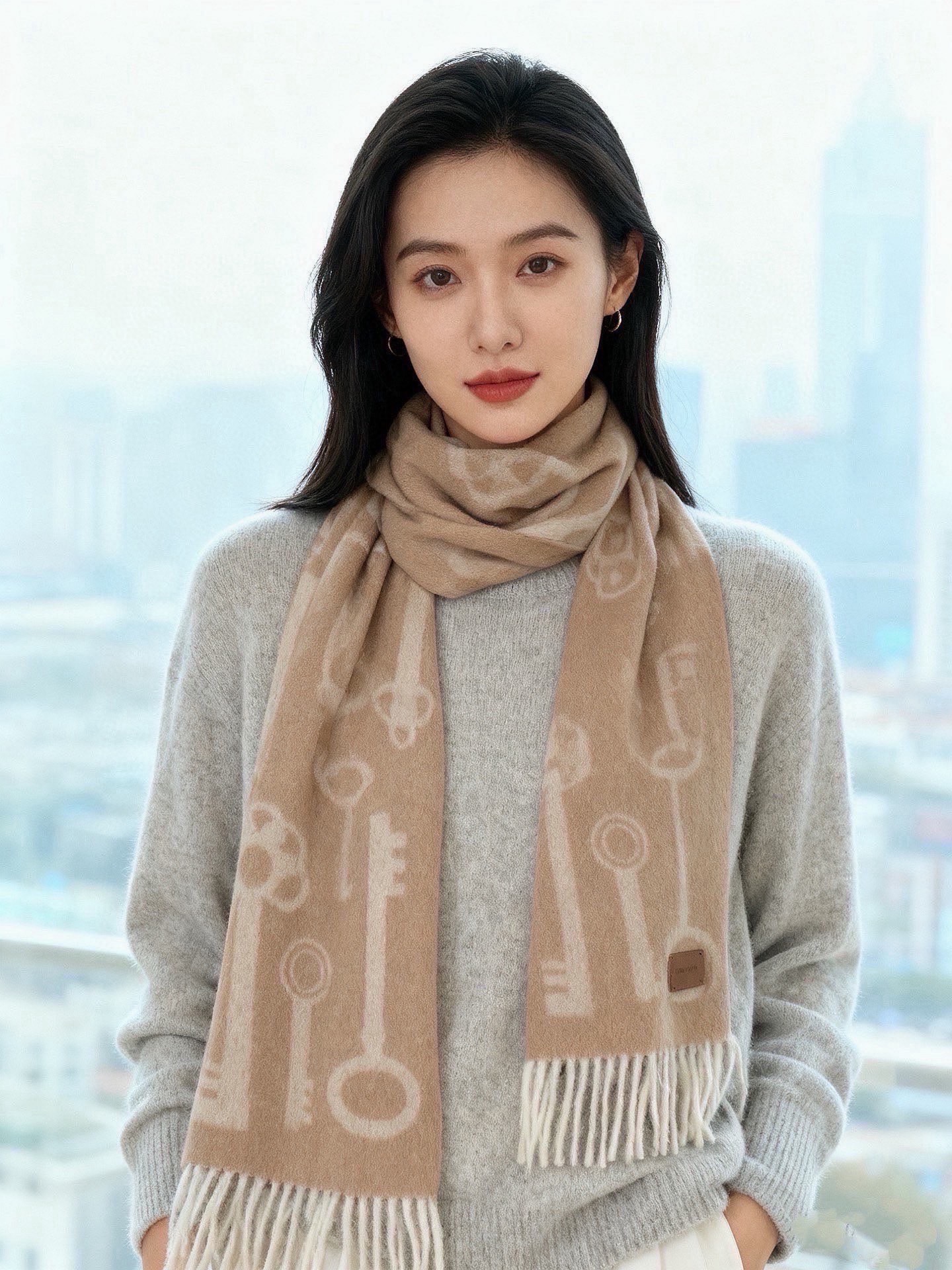 🆕上新爱马仕钥匙男女款这款围巾且买且珍惜😍~都是出口订单所以比较难遇❤️东西讲究少而精😍好看的一定要收😎